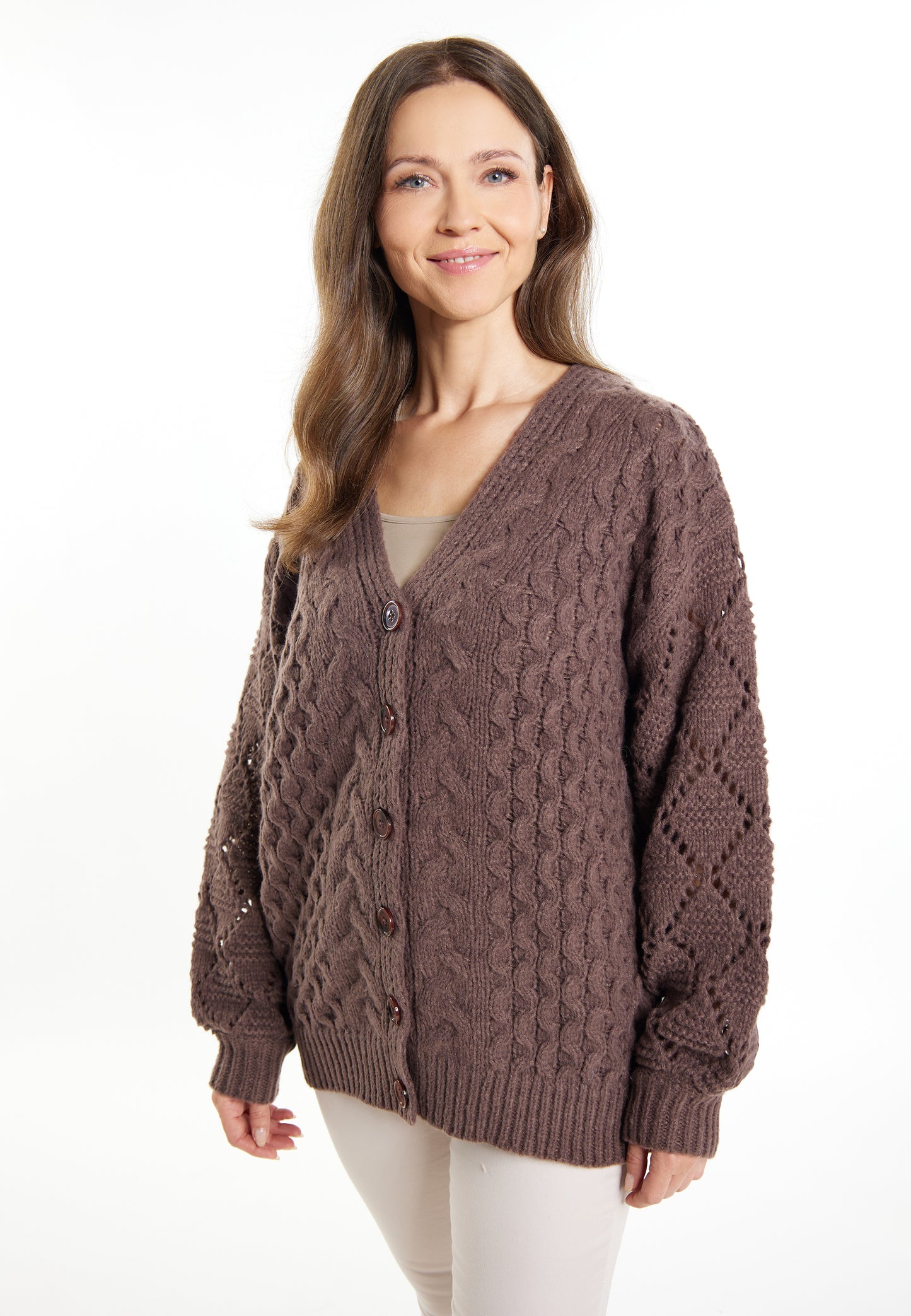 usha women's knit cardigan