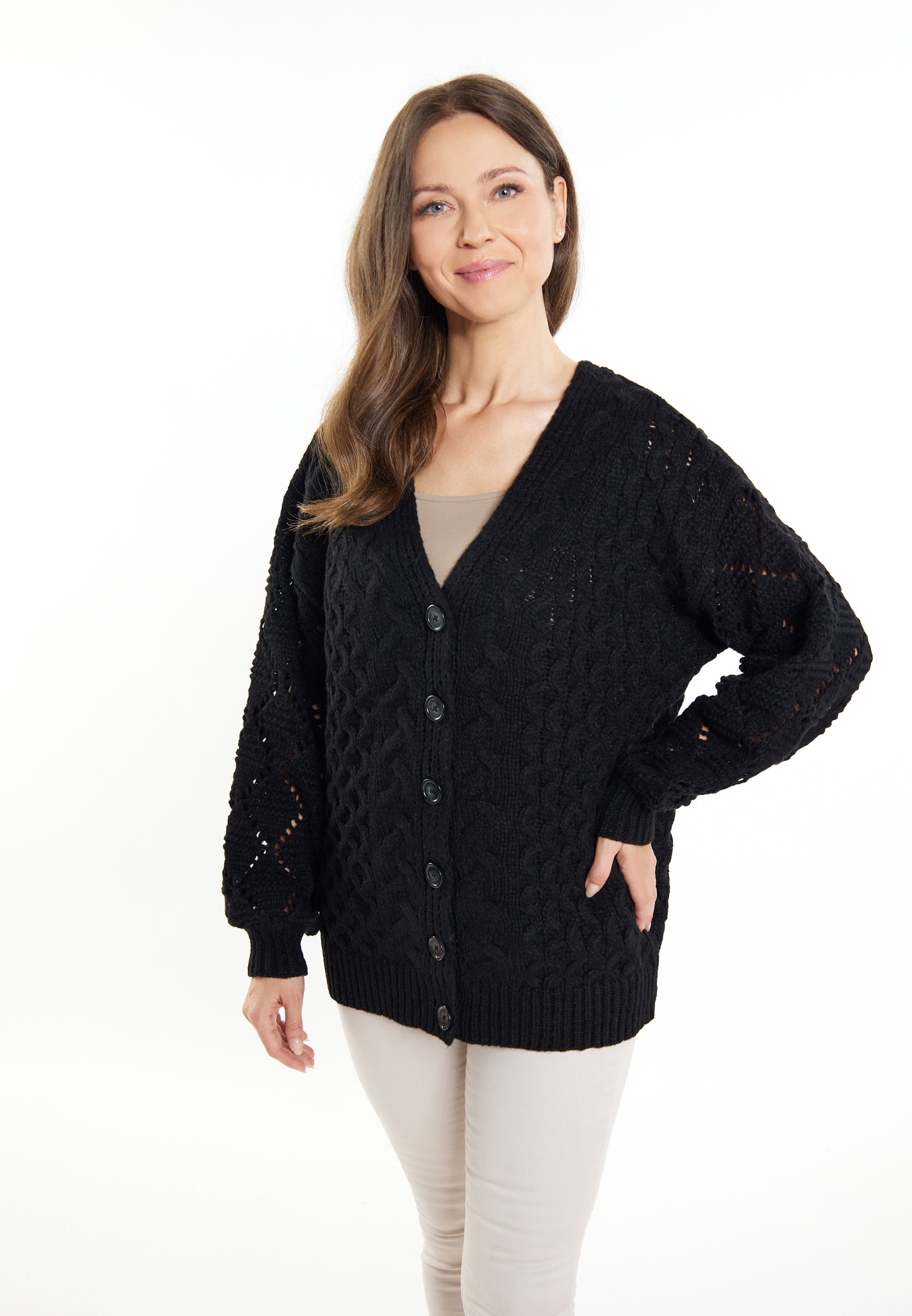 usha women's knit cardigan