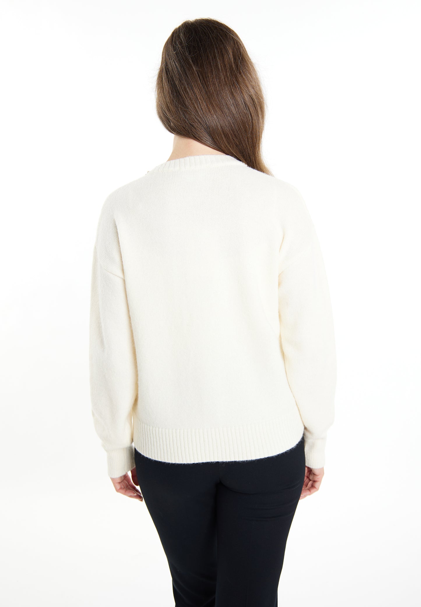 usha women's cardigan with pearl