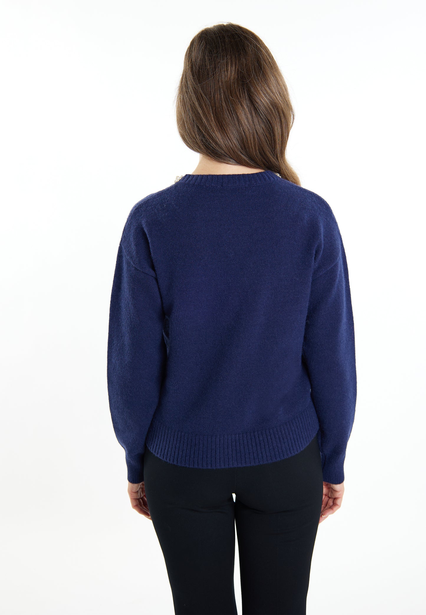 usha women's cardigan with pearl