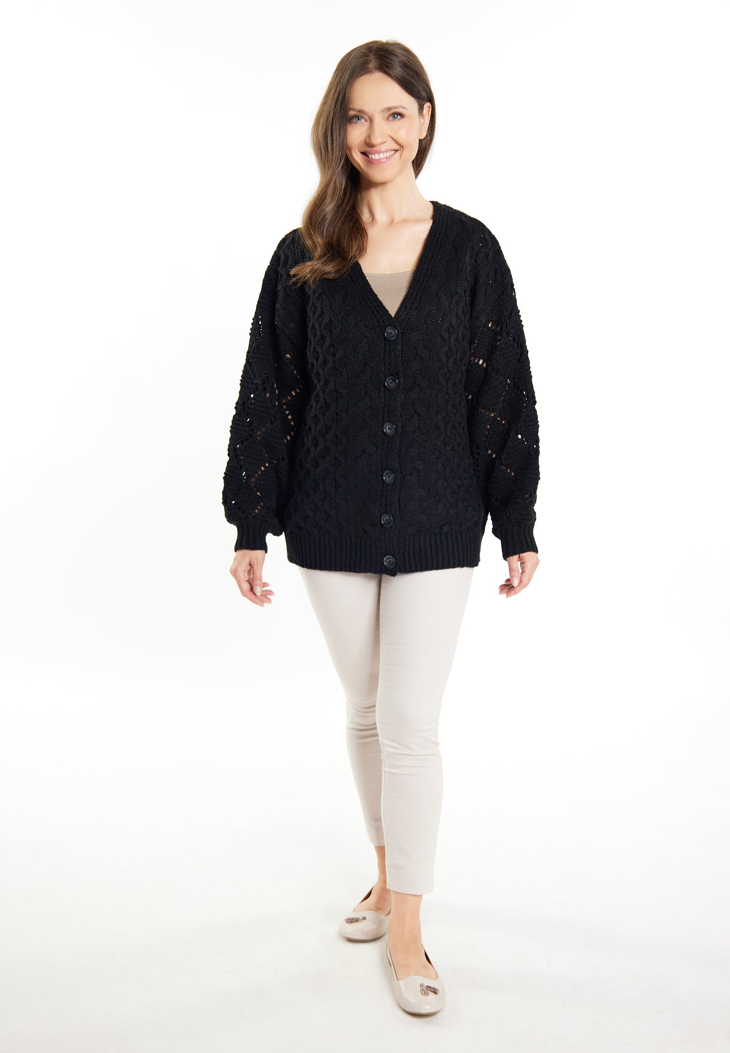 usha women's knit cardigan