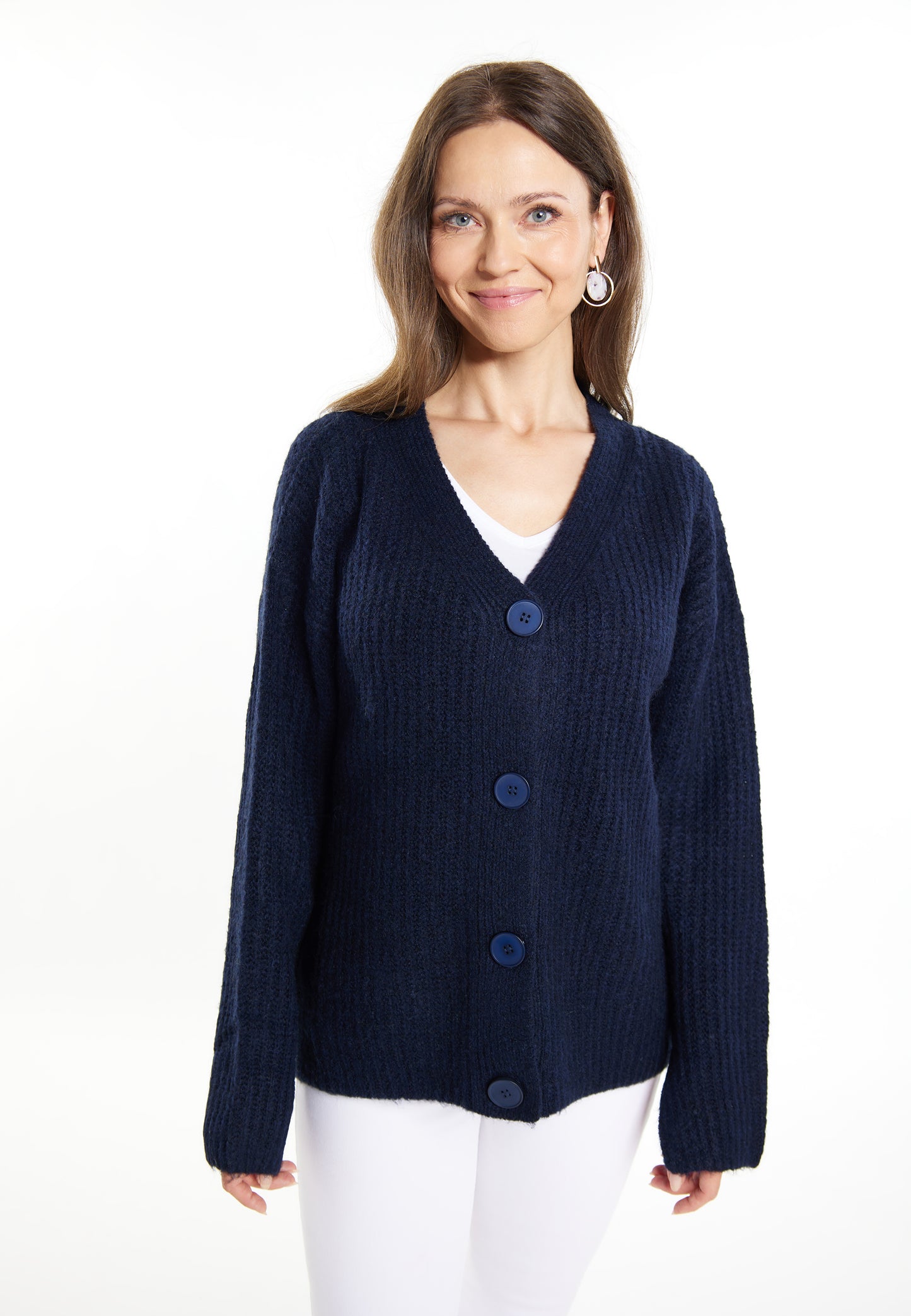 usha WHITE LABEL women's knit cardigan