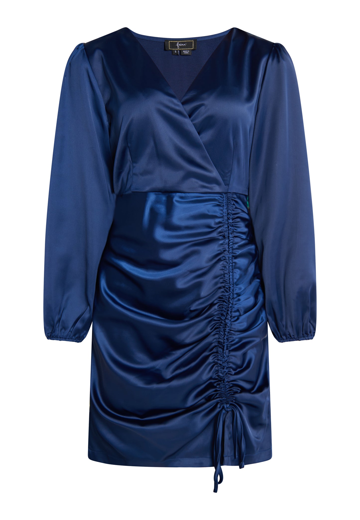faina women's satin mini dress