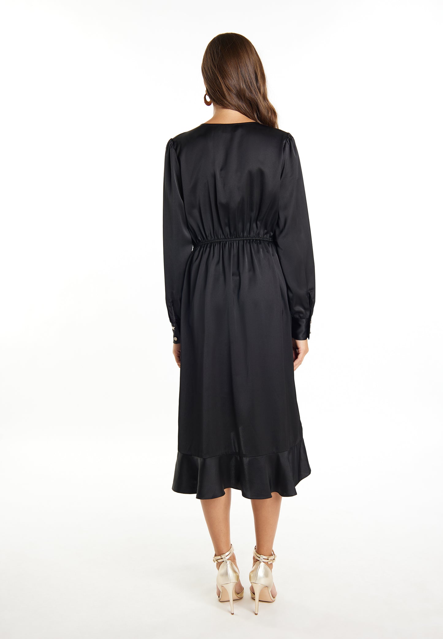 faina women's midi long sleeve dress