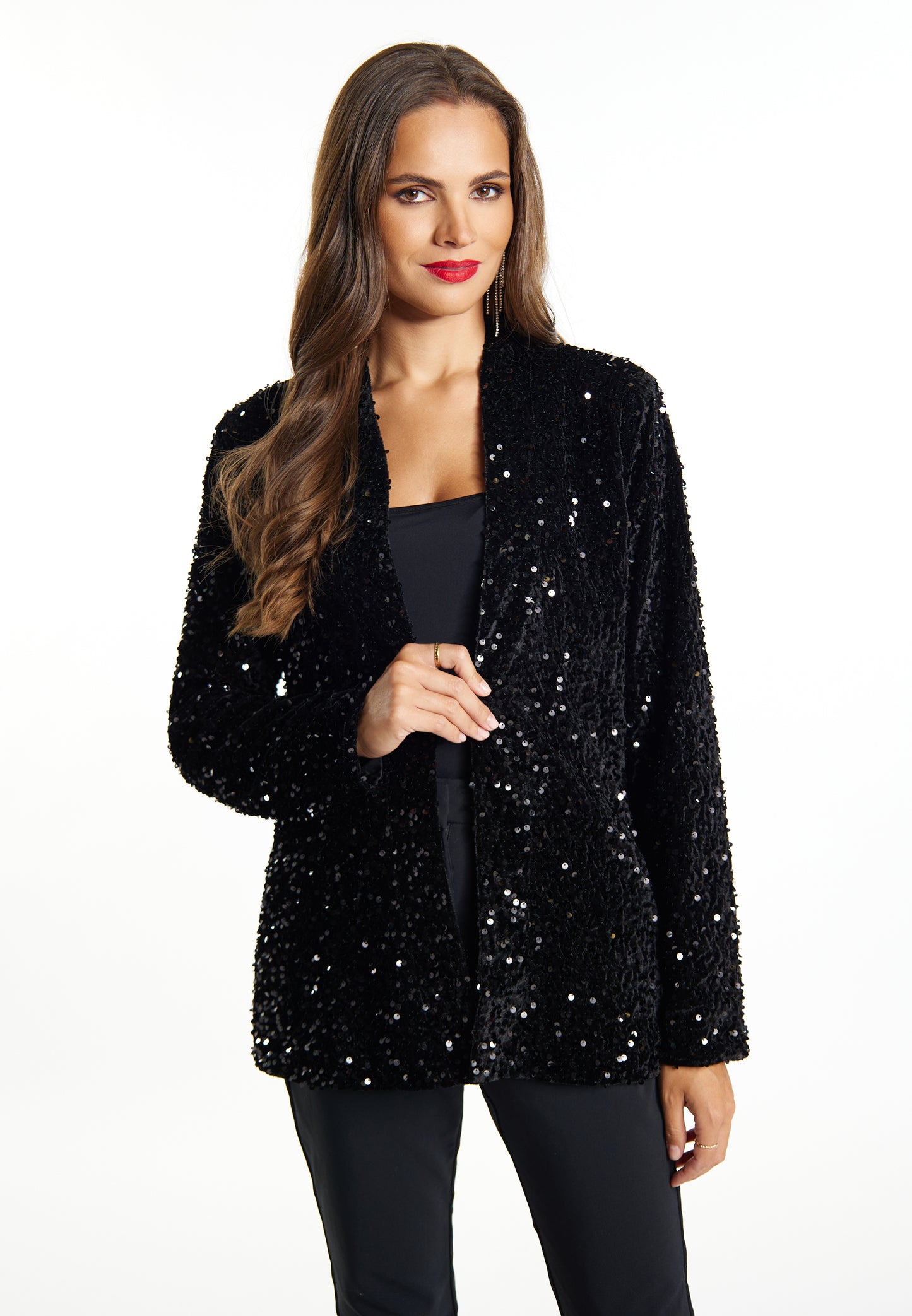 faina women's blazer with sequins