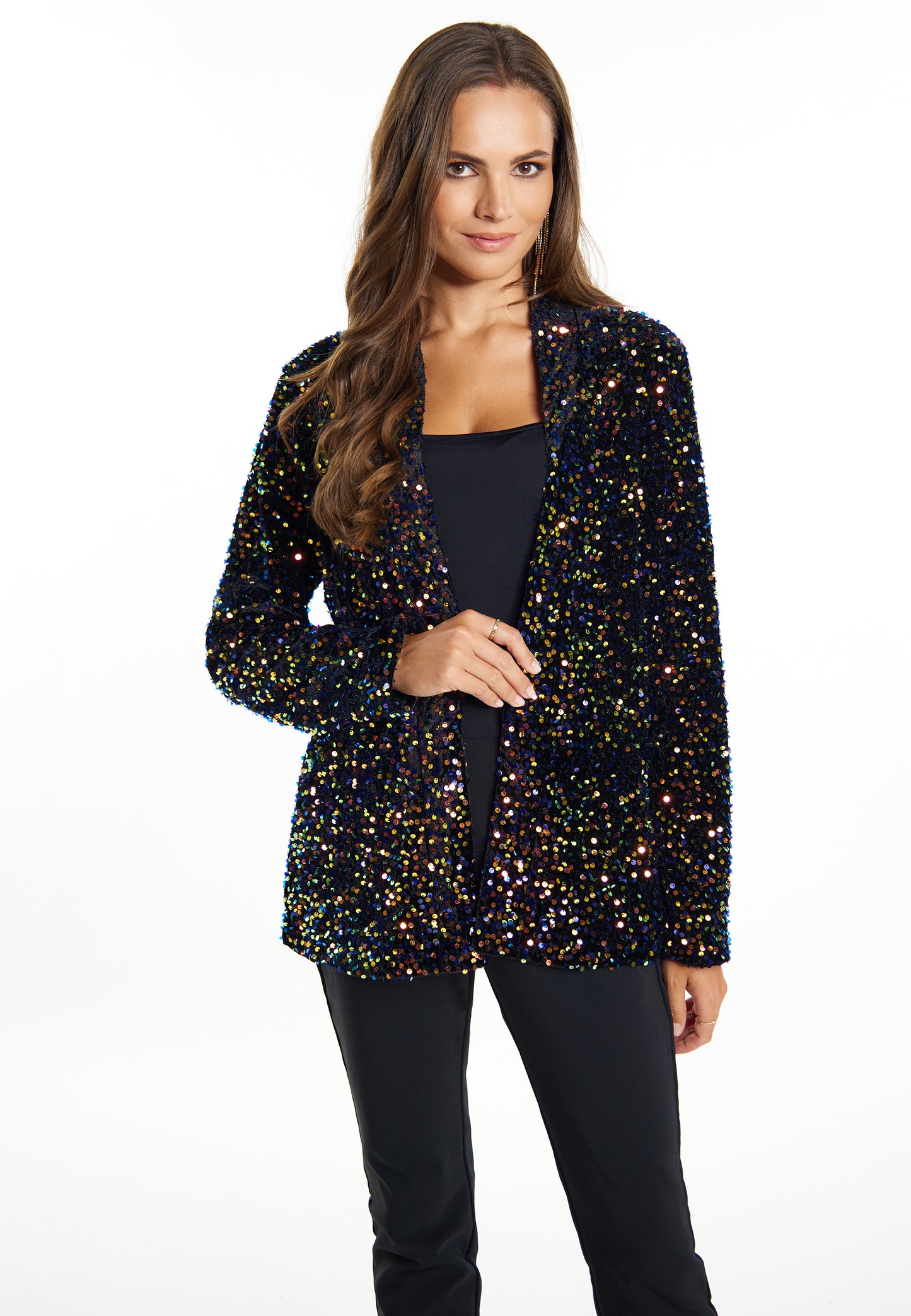 faina women's blazer with sequins