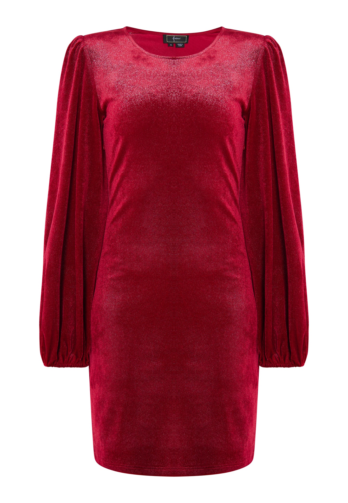 faina women's mini long sleeve dress