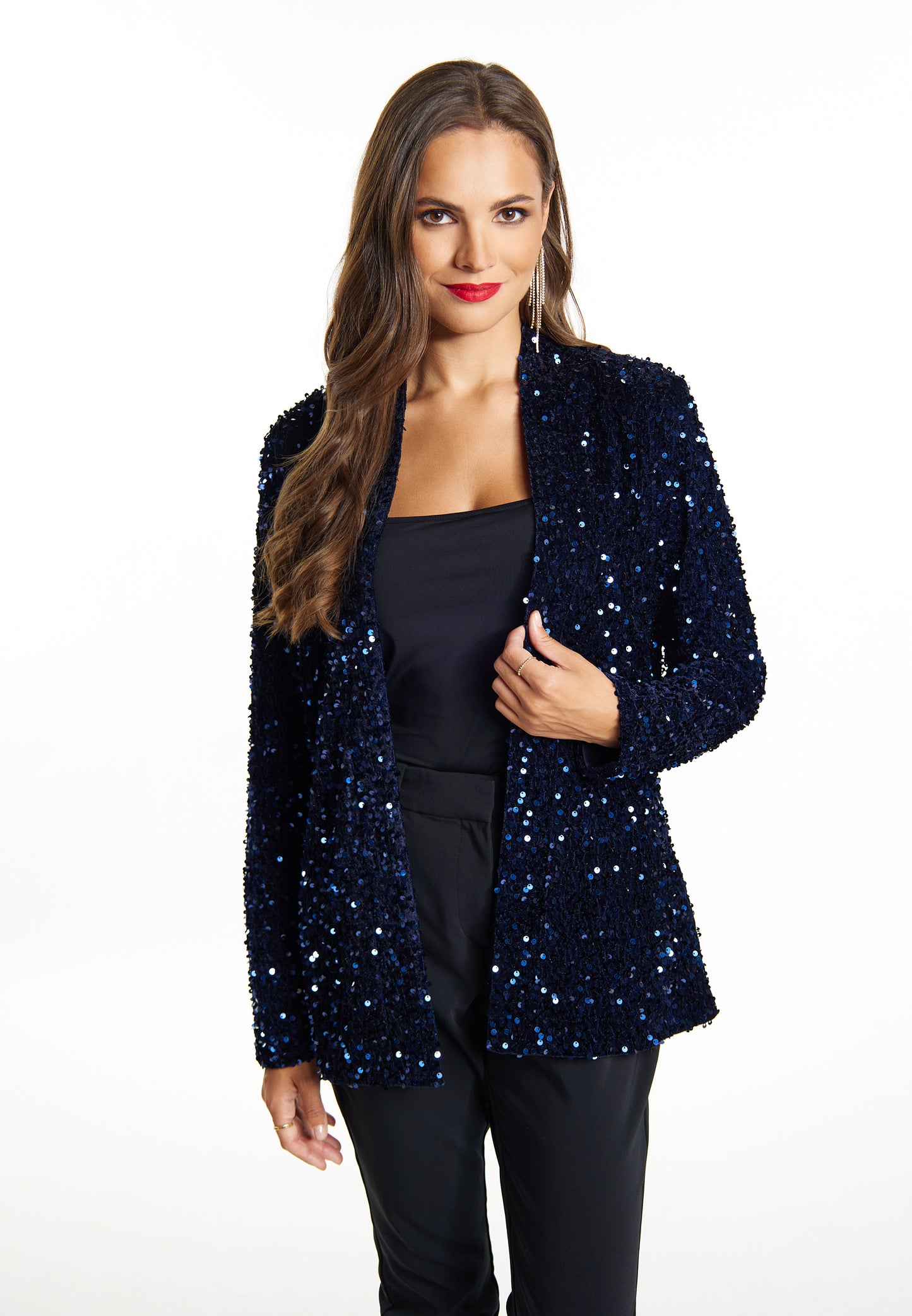 faina women's blazer with sequins