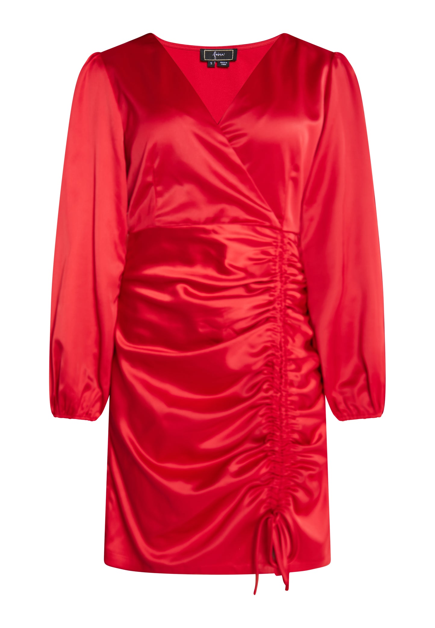 faina women's satin mini dress