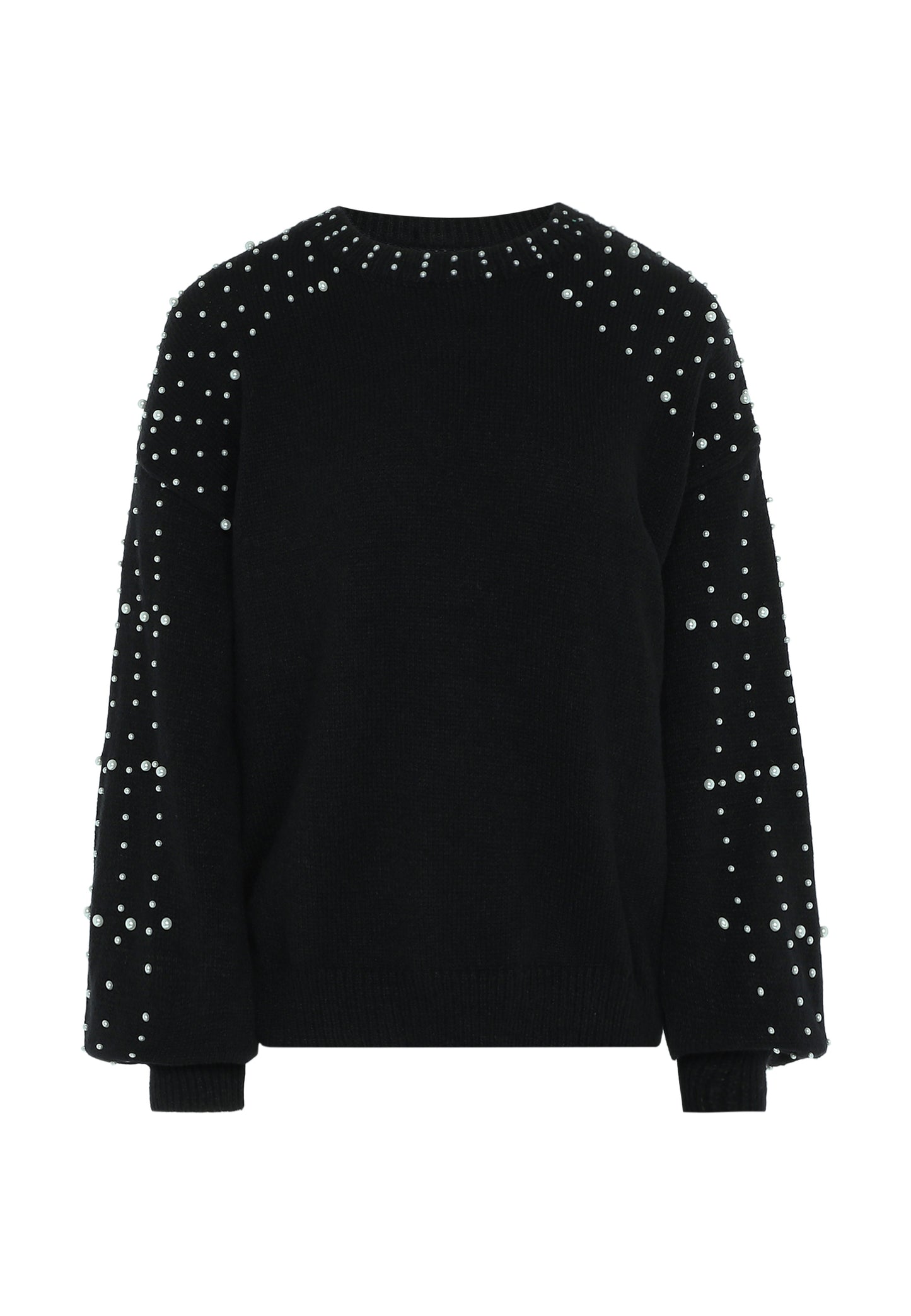 faina damski sweter z perłami