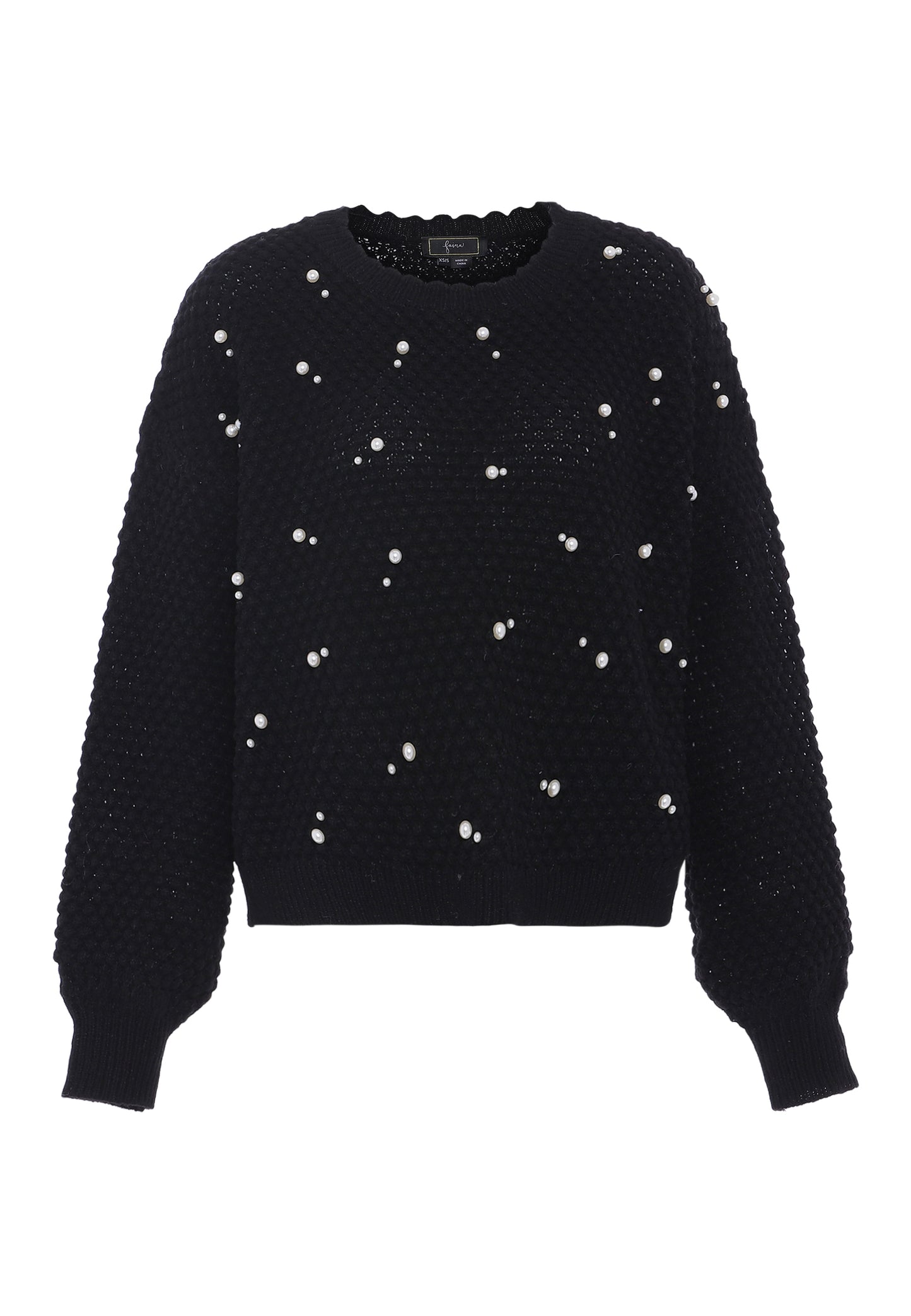 faina women's sweater with pearl