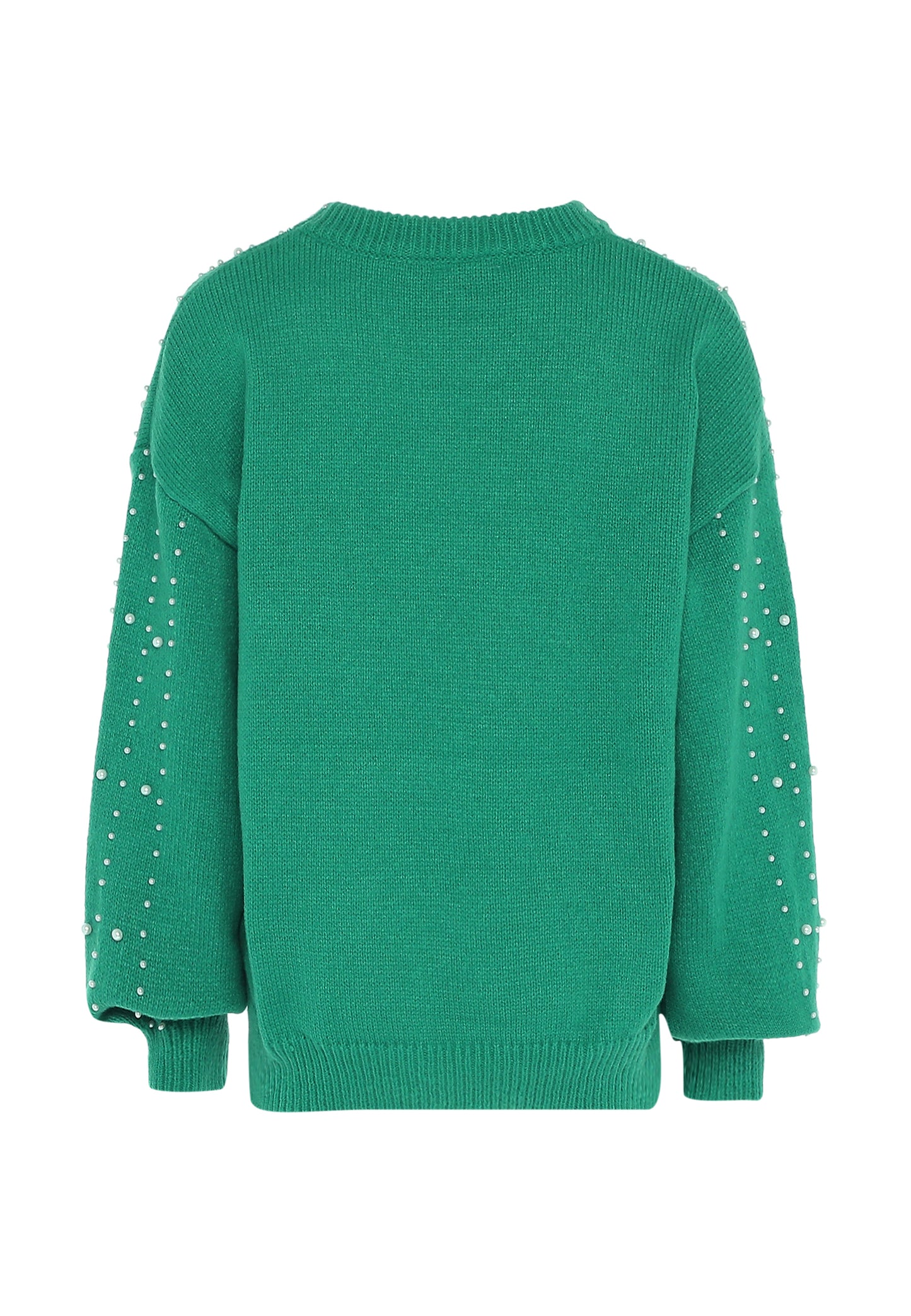 faina damski sweter z perłami