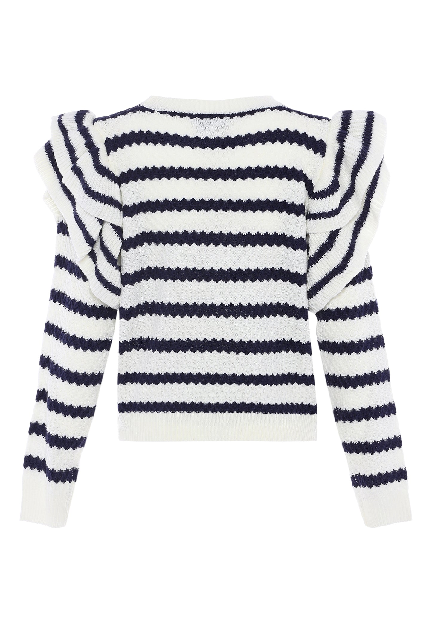DreiMaster Vintage women's sweater with ruffle