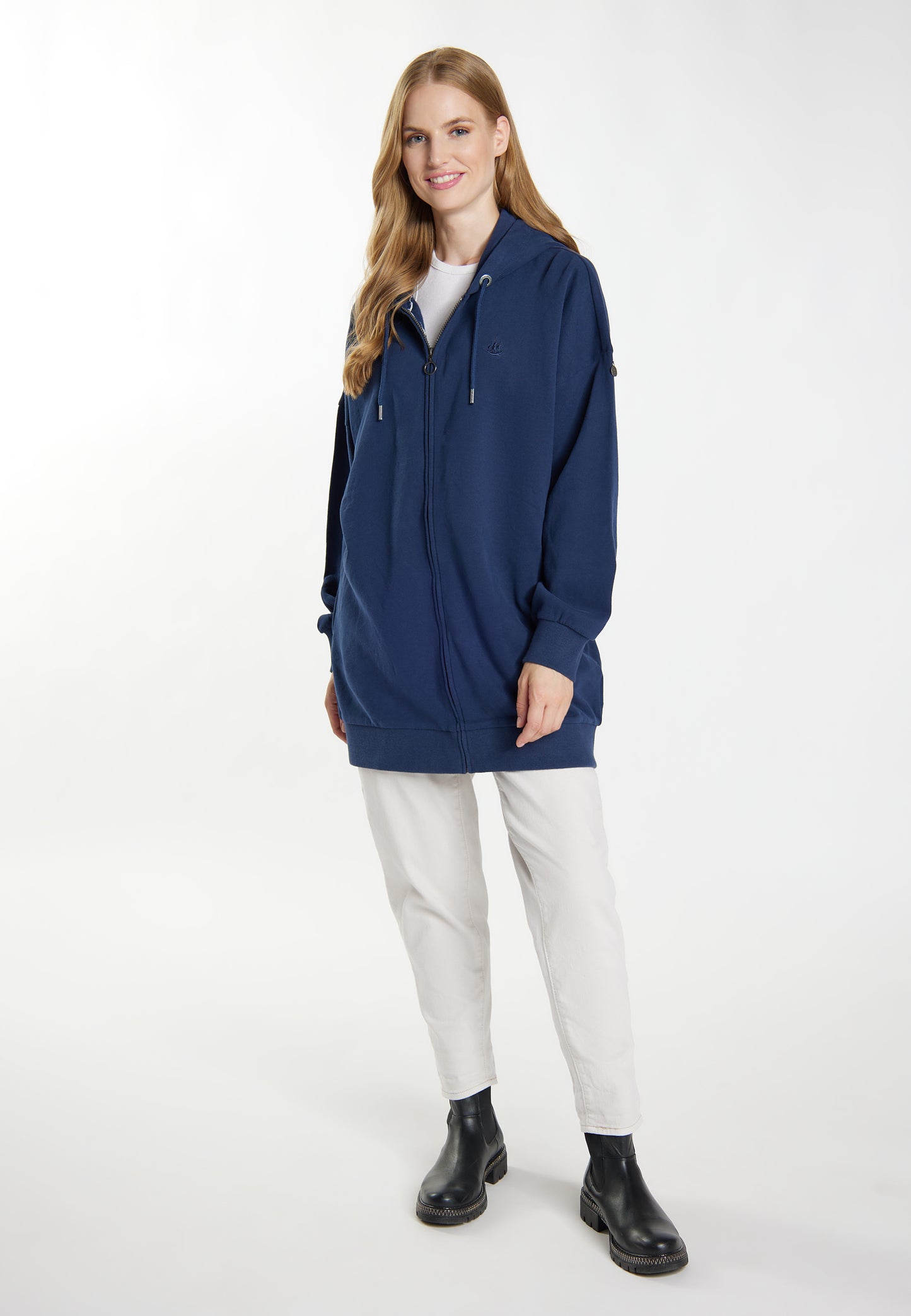 DreiMaster Vintage women's long sweat hooded jacket