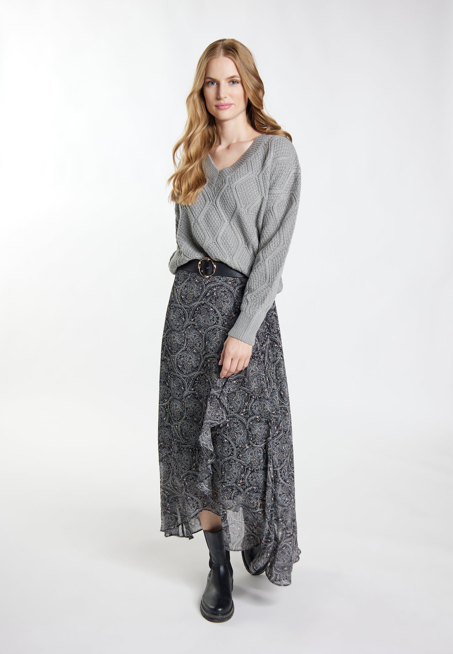 DreiMaster Vintage damski sweter dzianinowy