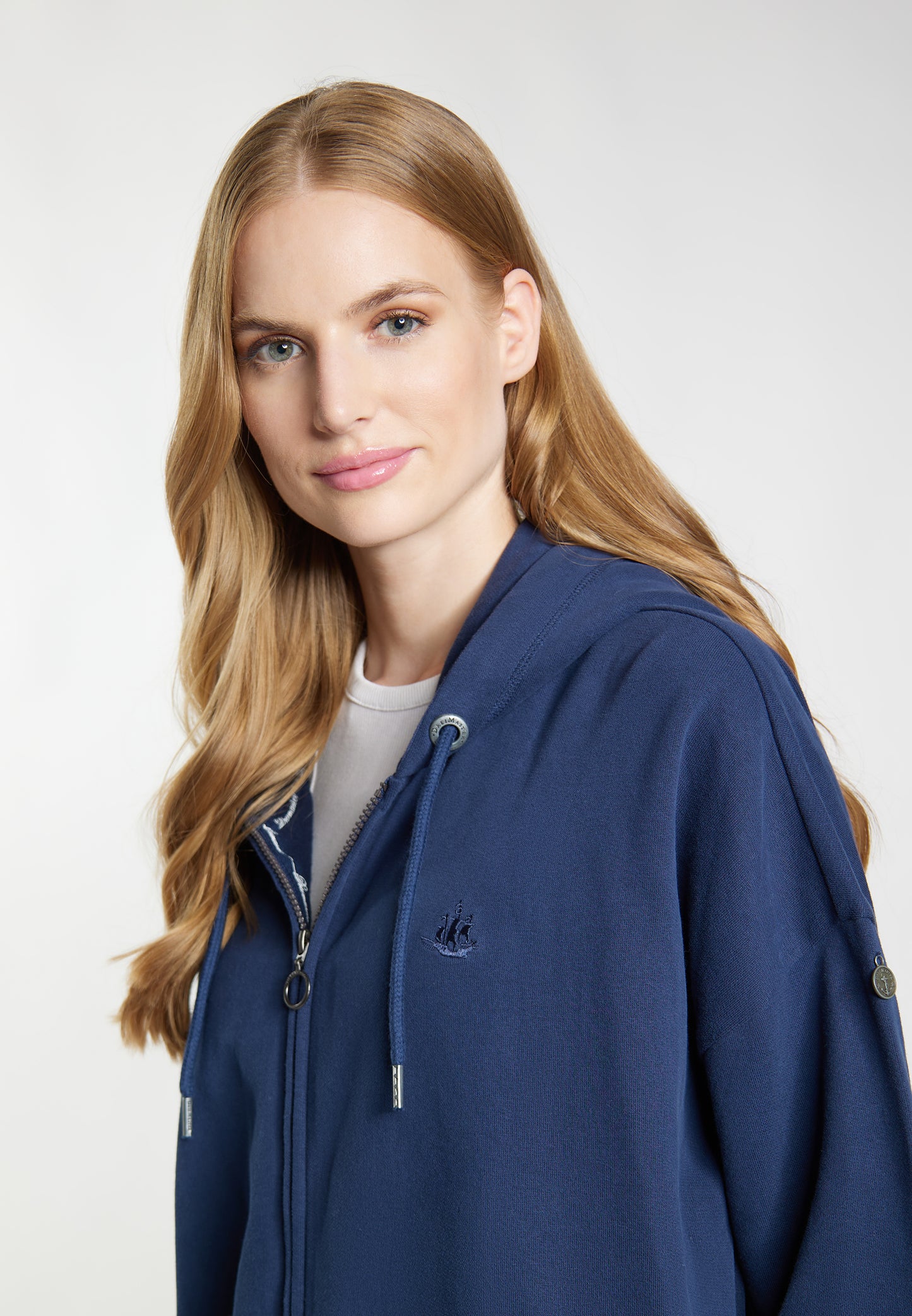 DreiMaster Vintage women's long sweat hooded jacket
