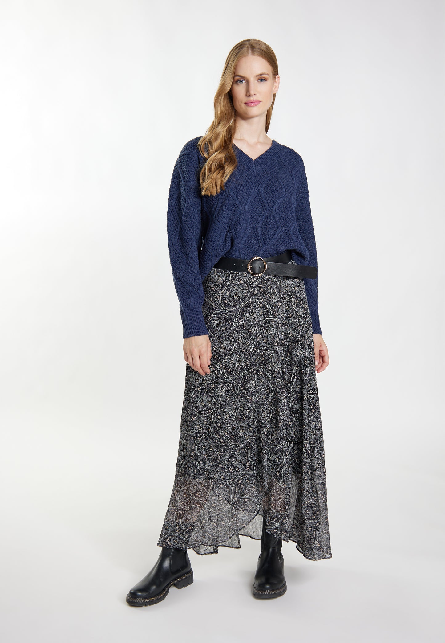 DreiMaster Vintage damski sweter dzianinowy