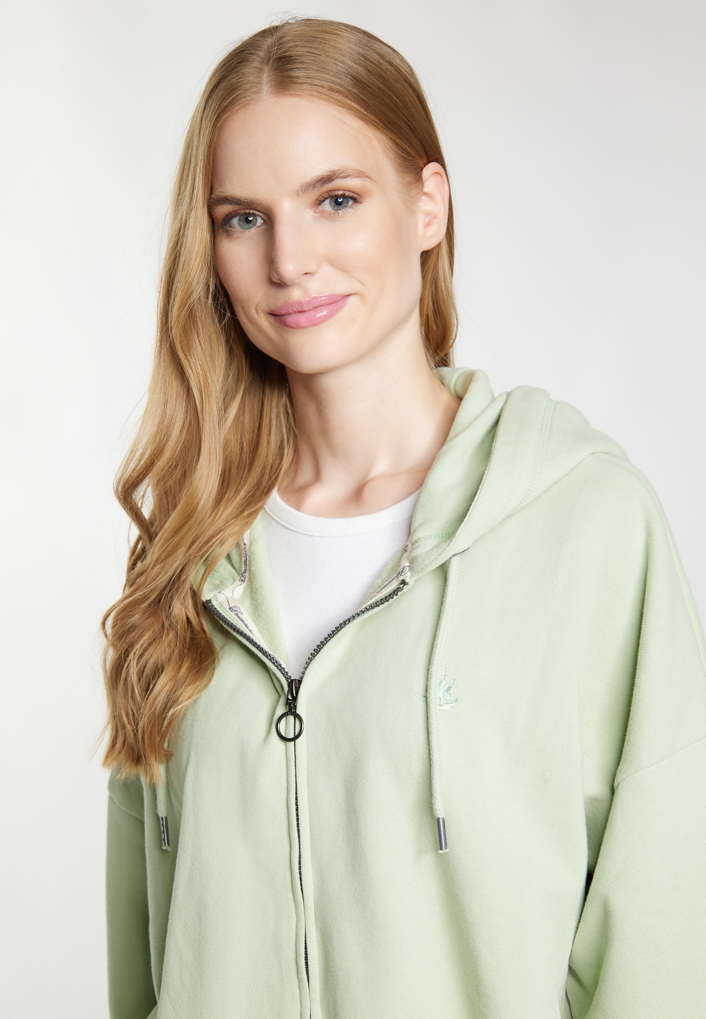 DreiMaster Vintage women's long sweat hooded jacket