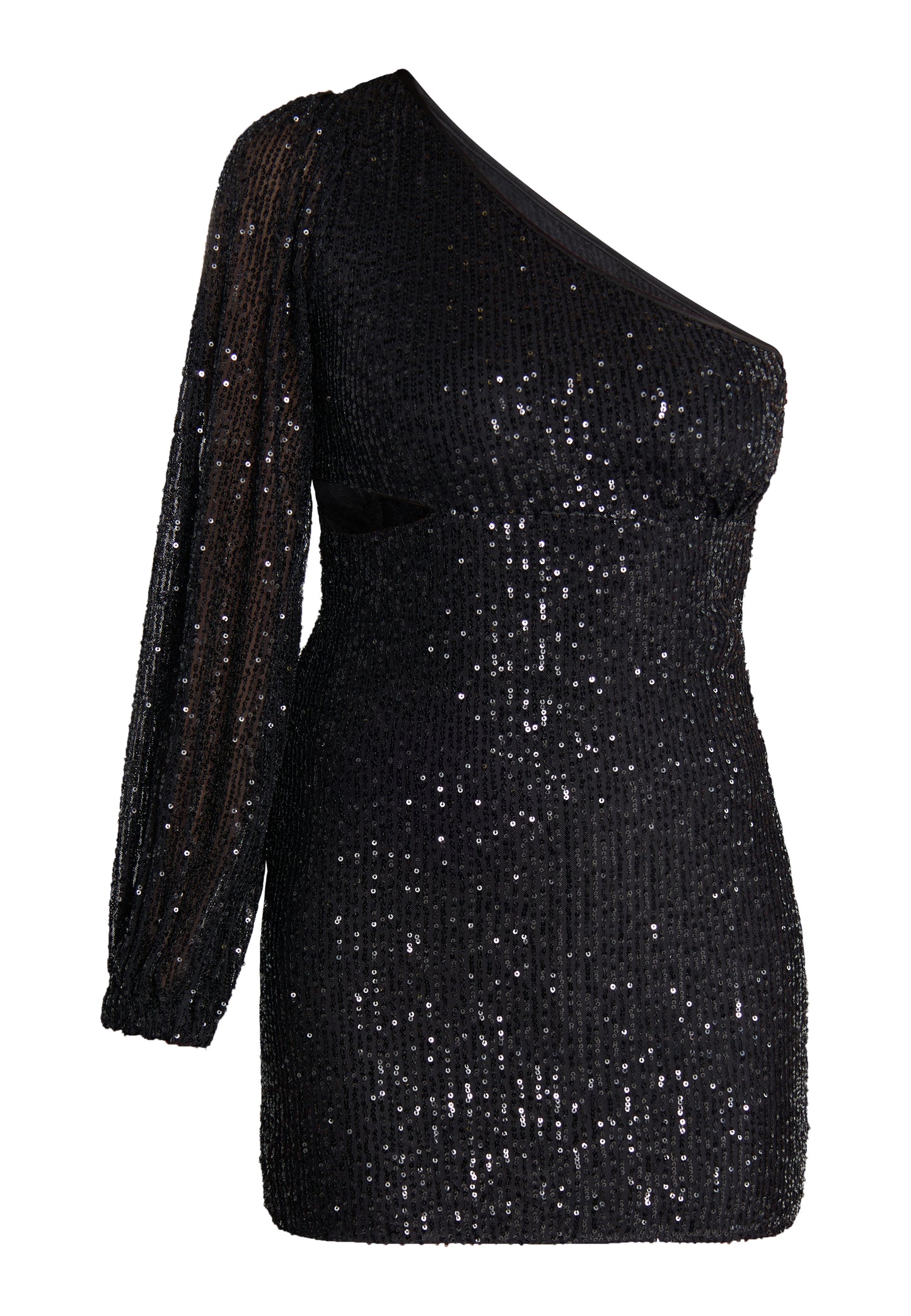 faina women's one shoulder mini dress