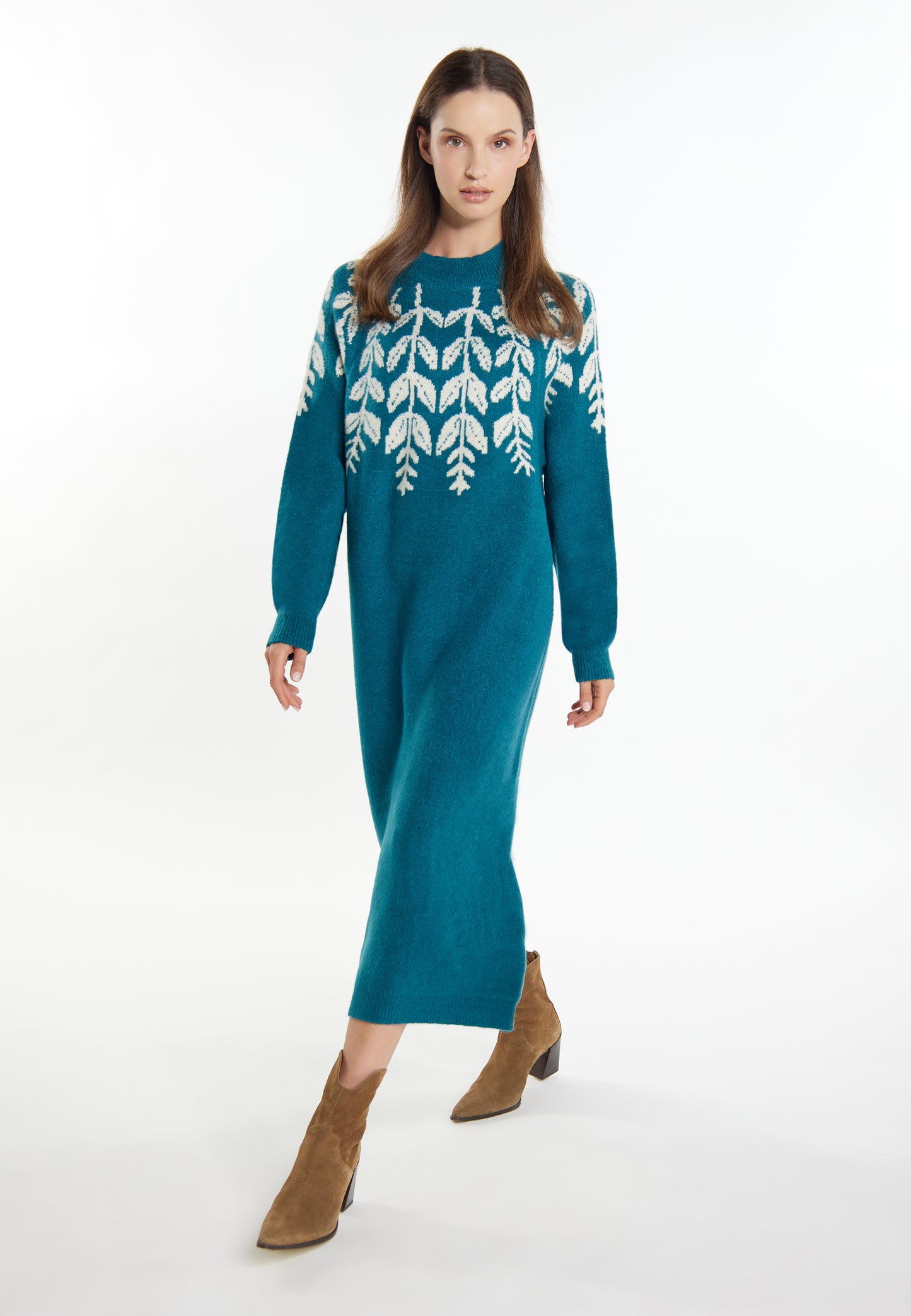 usha women's maxi knit dress