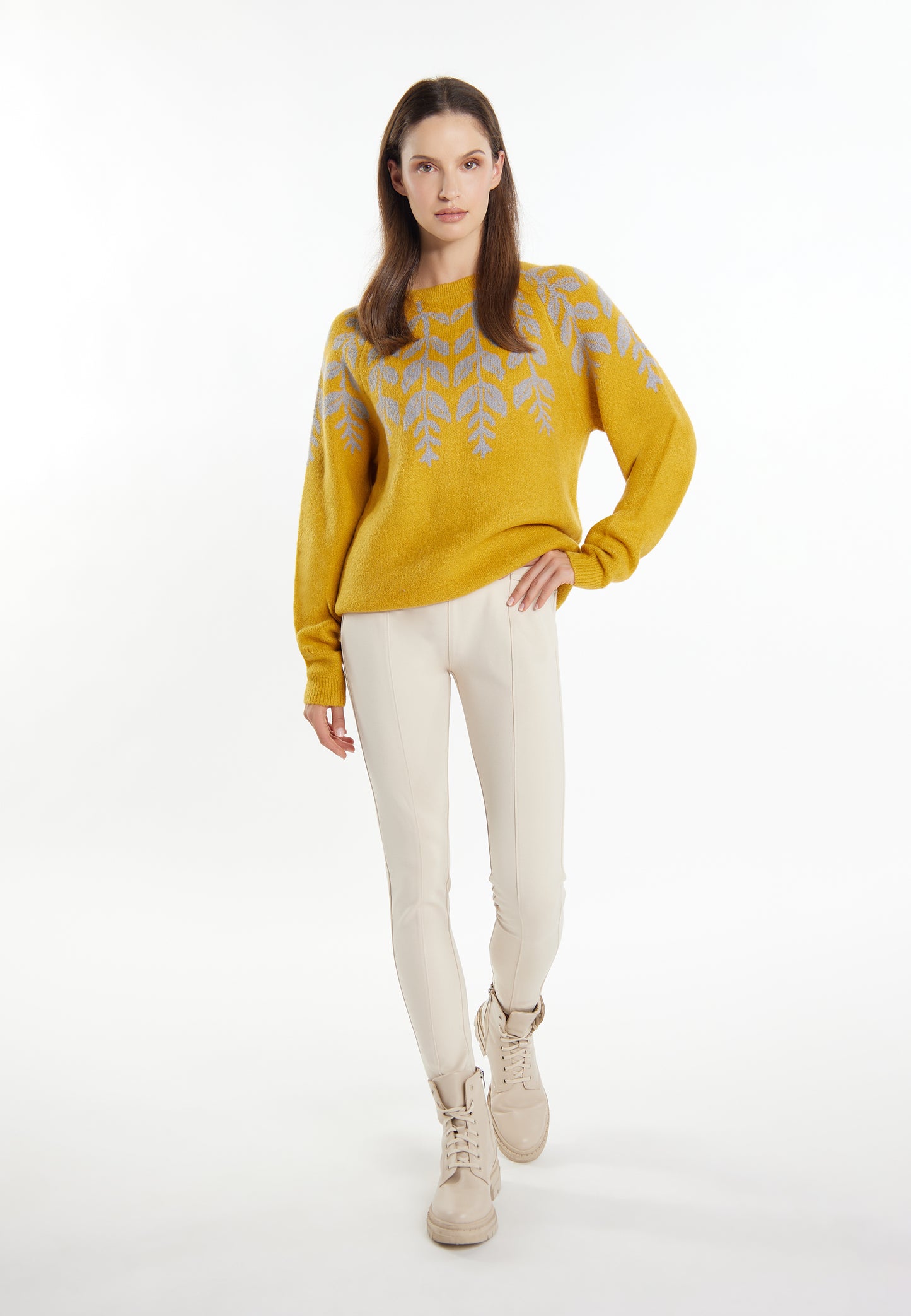 usha damski sweter z dzianiny