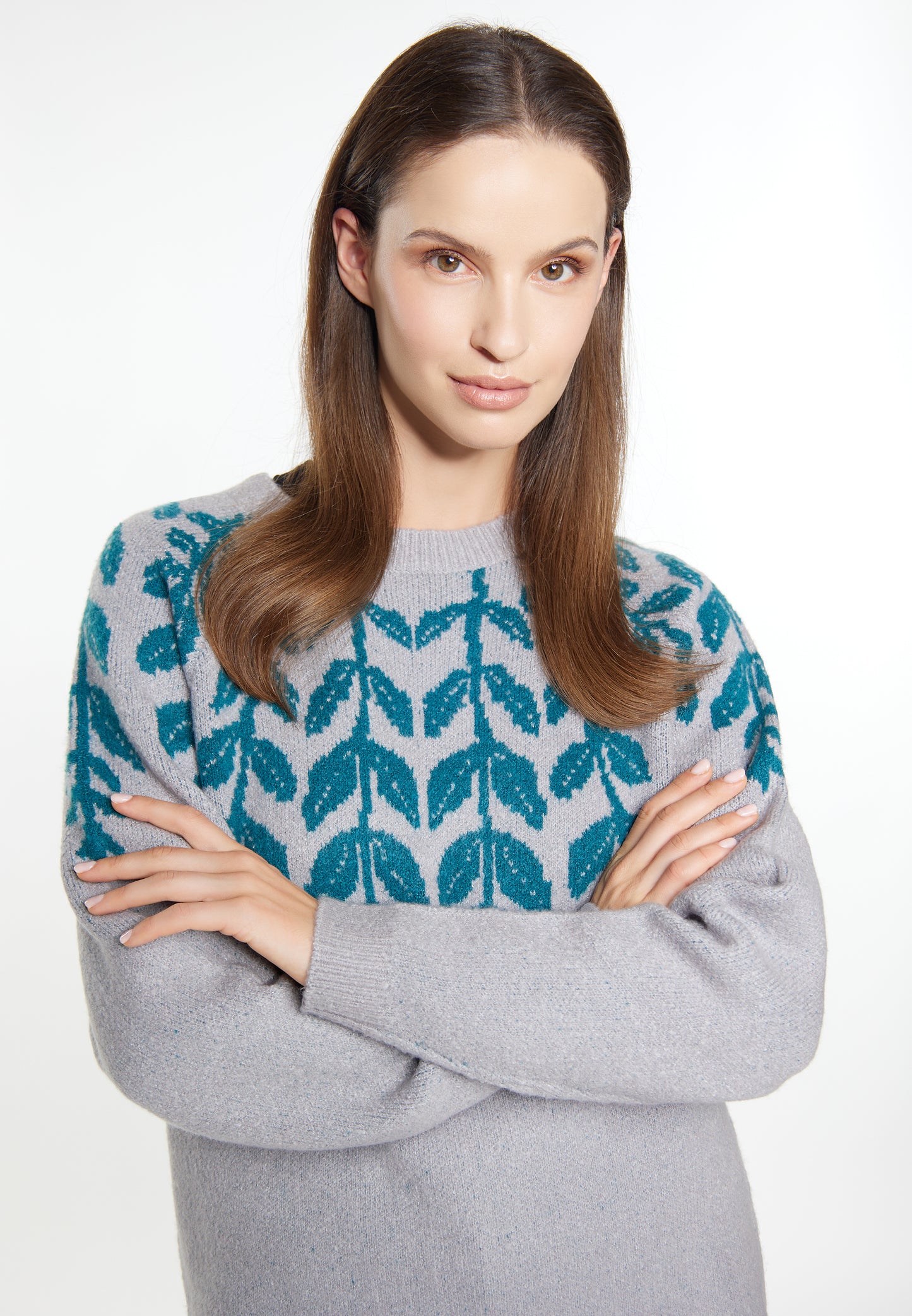 usha damski sweter z dzianiny