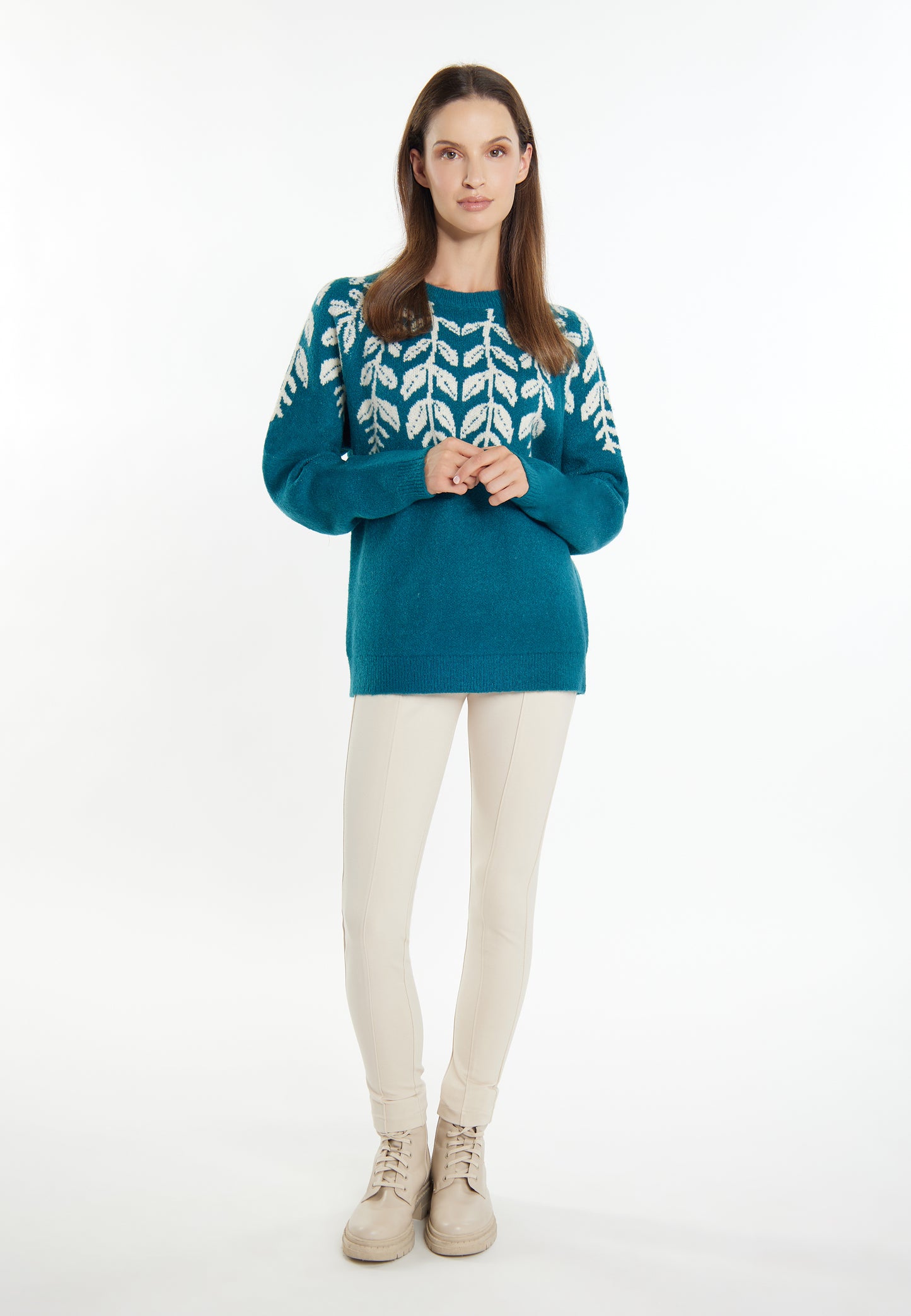 usha damski sweter z dzianiny