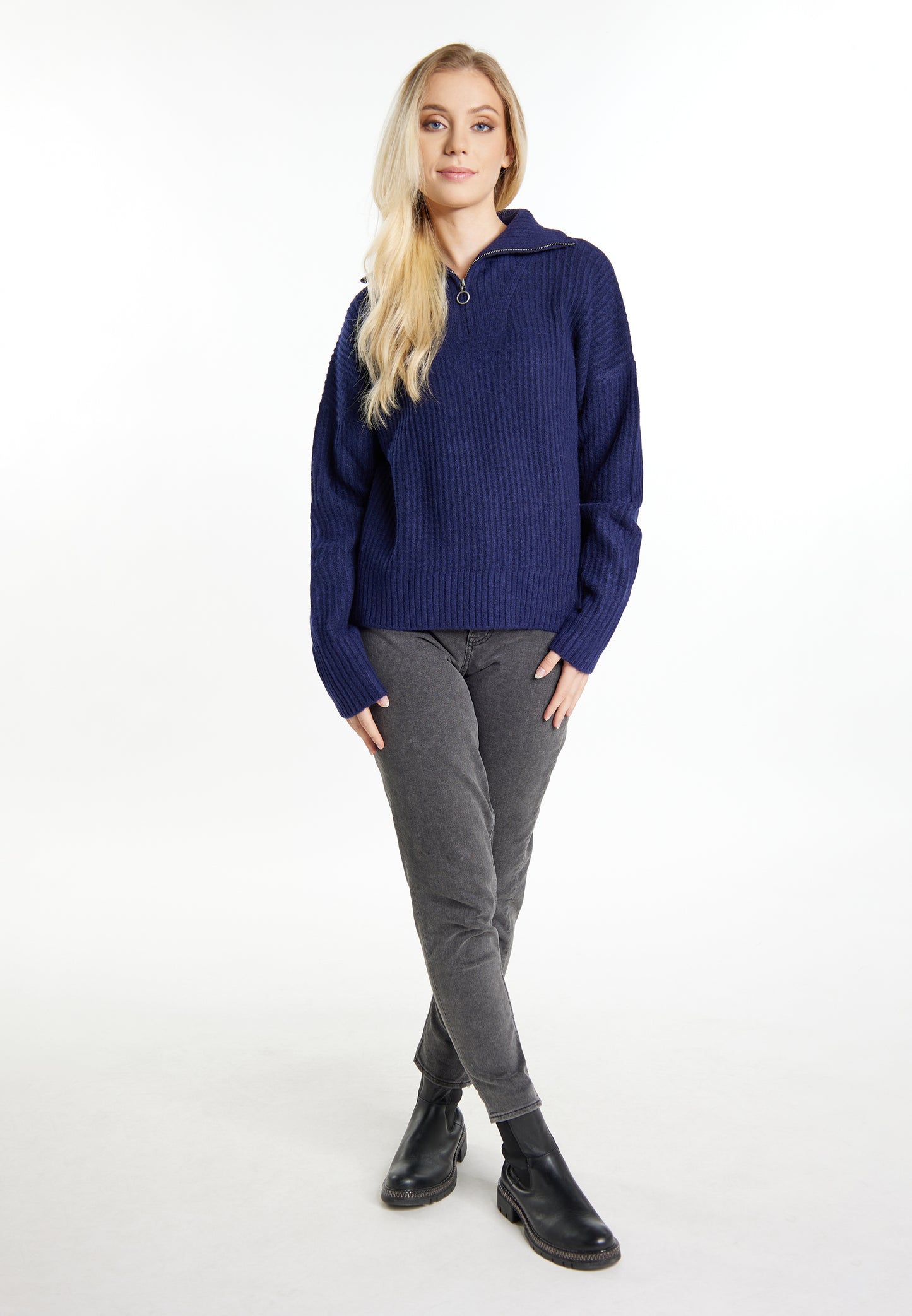 DreiMaster Vintage aster Vi bluza z suwakiem