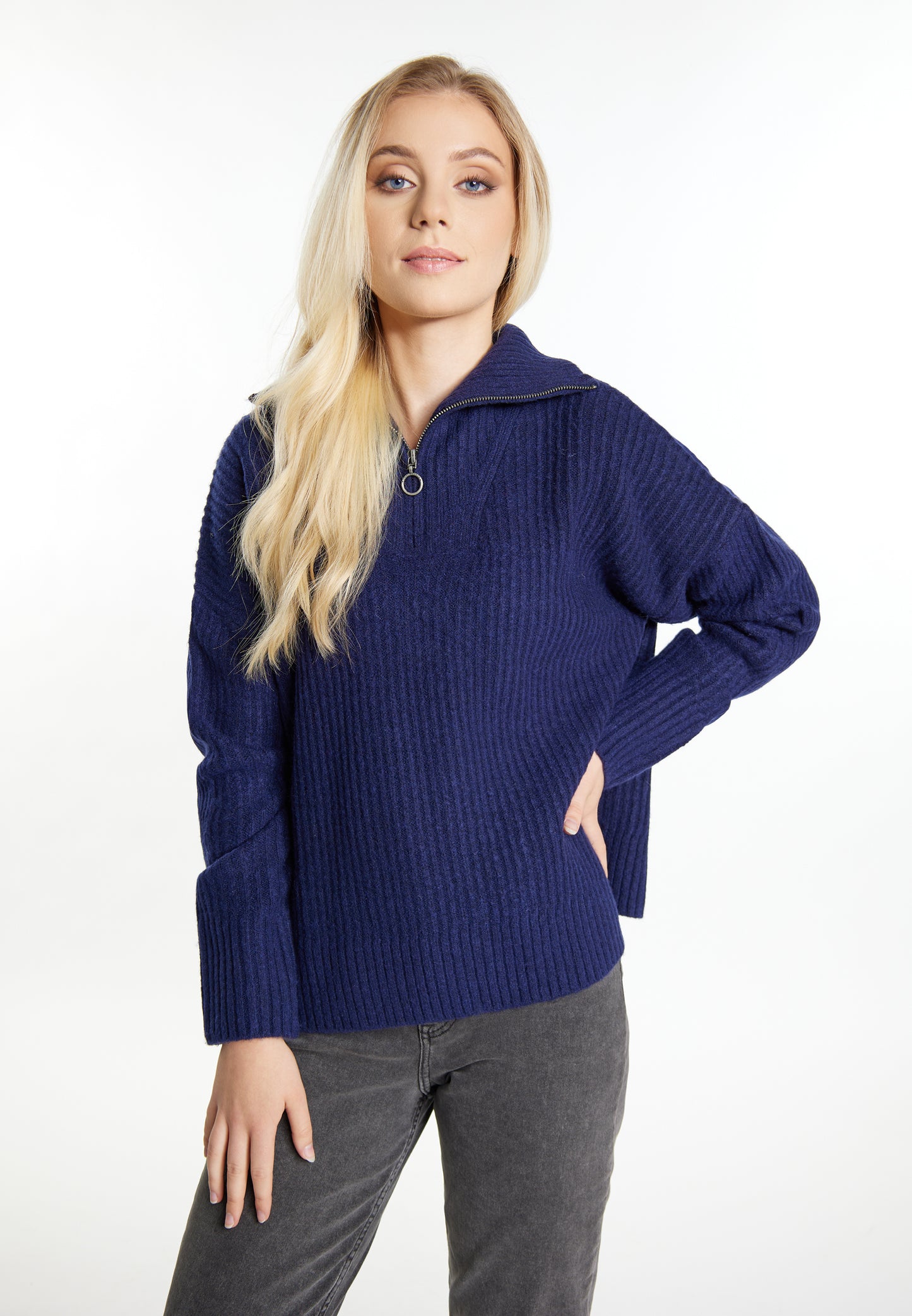 DreiMaster Vintage aster Vi bluza z suwakiem