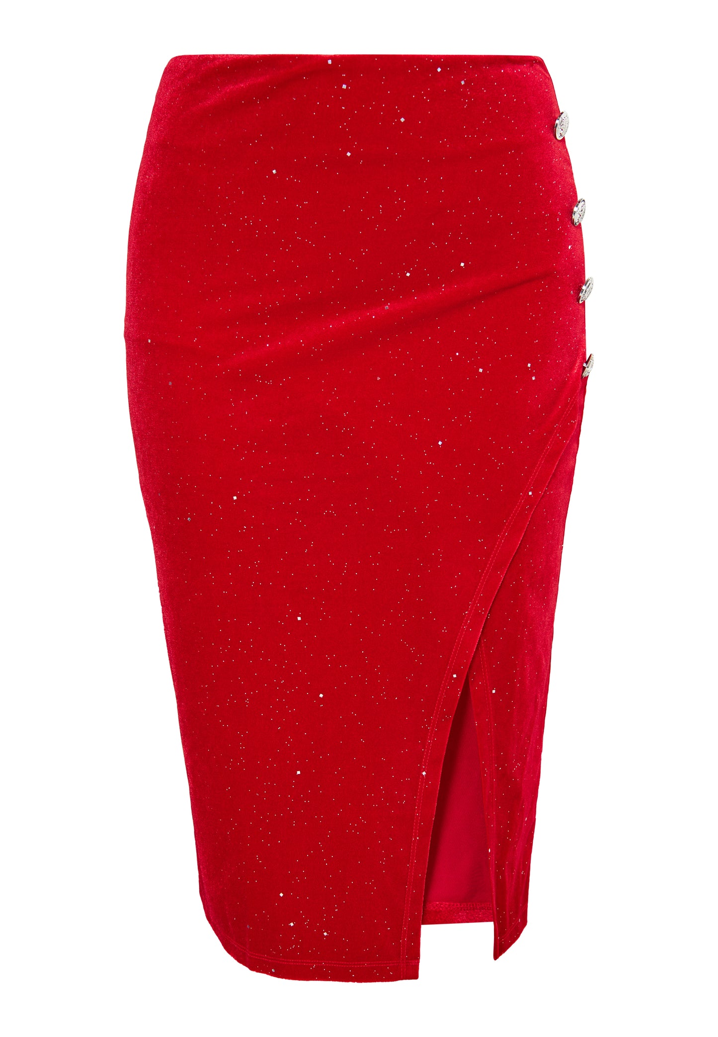 faina women's velvet skirt with glitter
