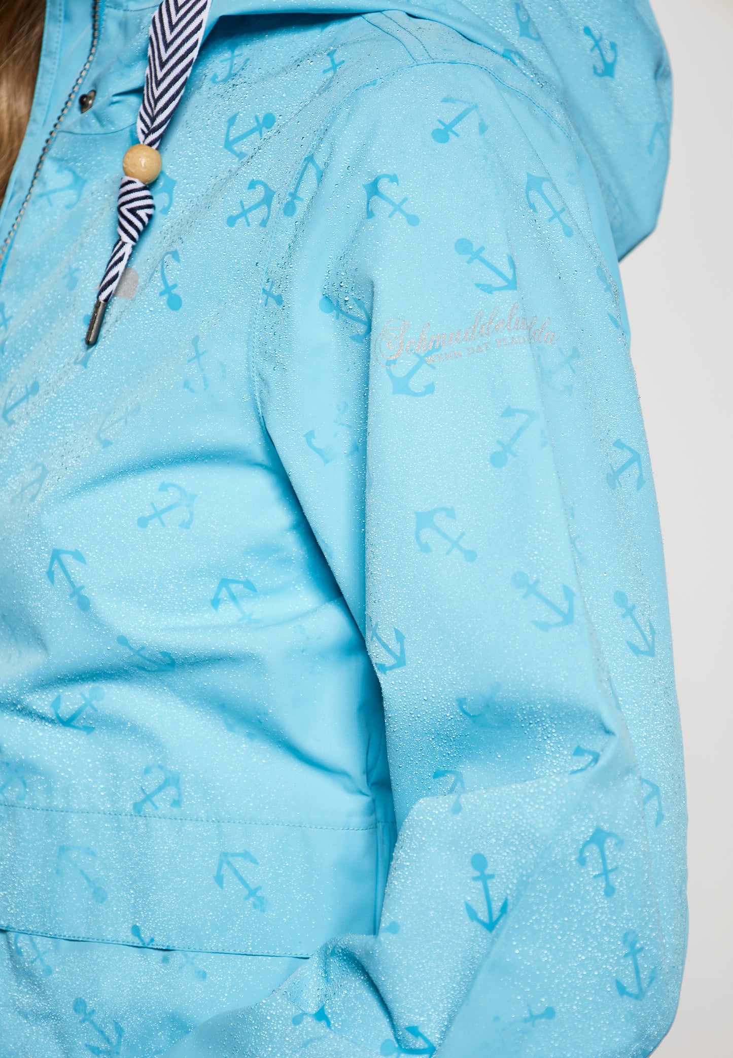 Schmuddelwedda women's rain jacket with magic print