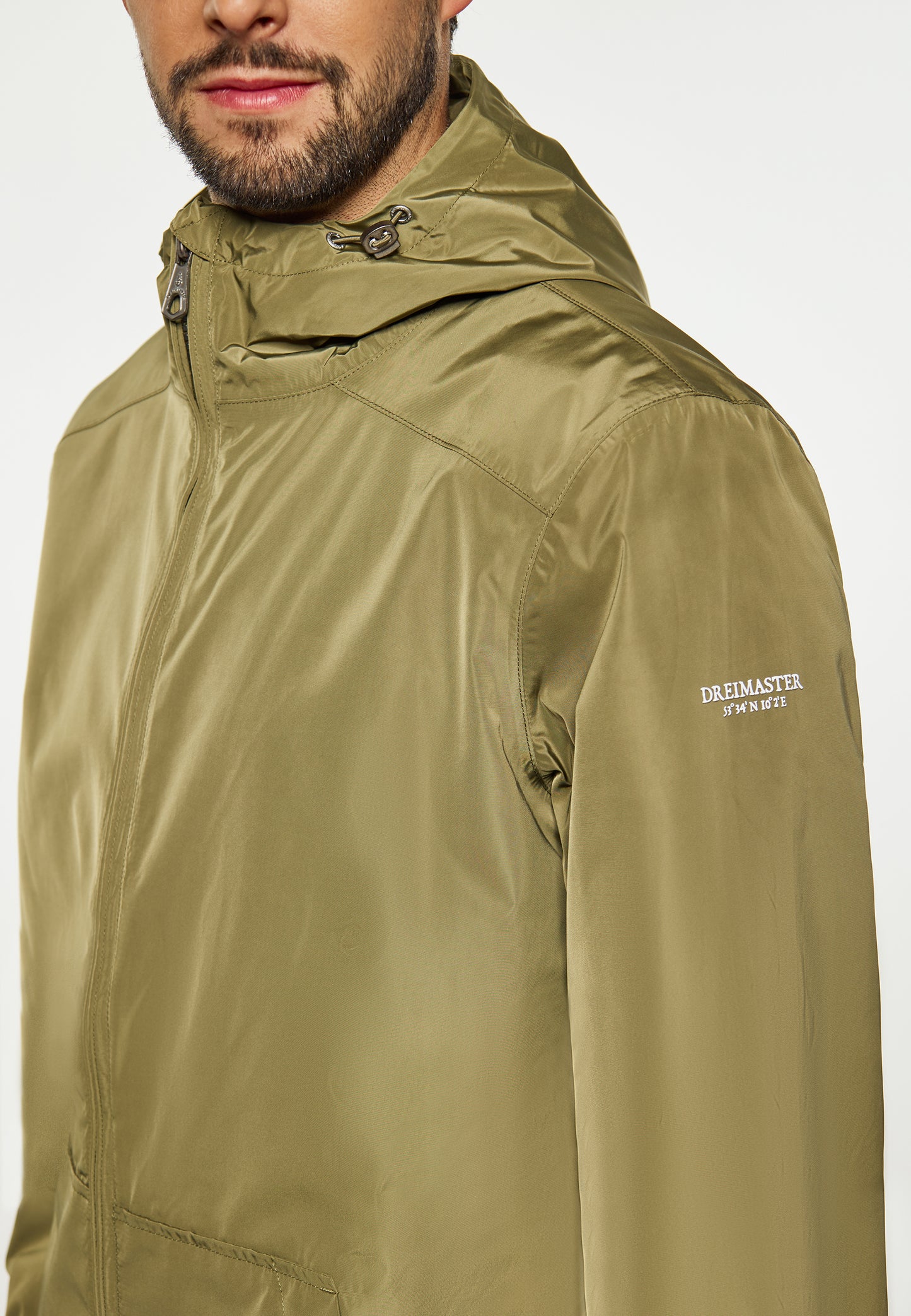 DreiMaster Maritim men's rain jacket made from recycled materials
