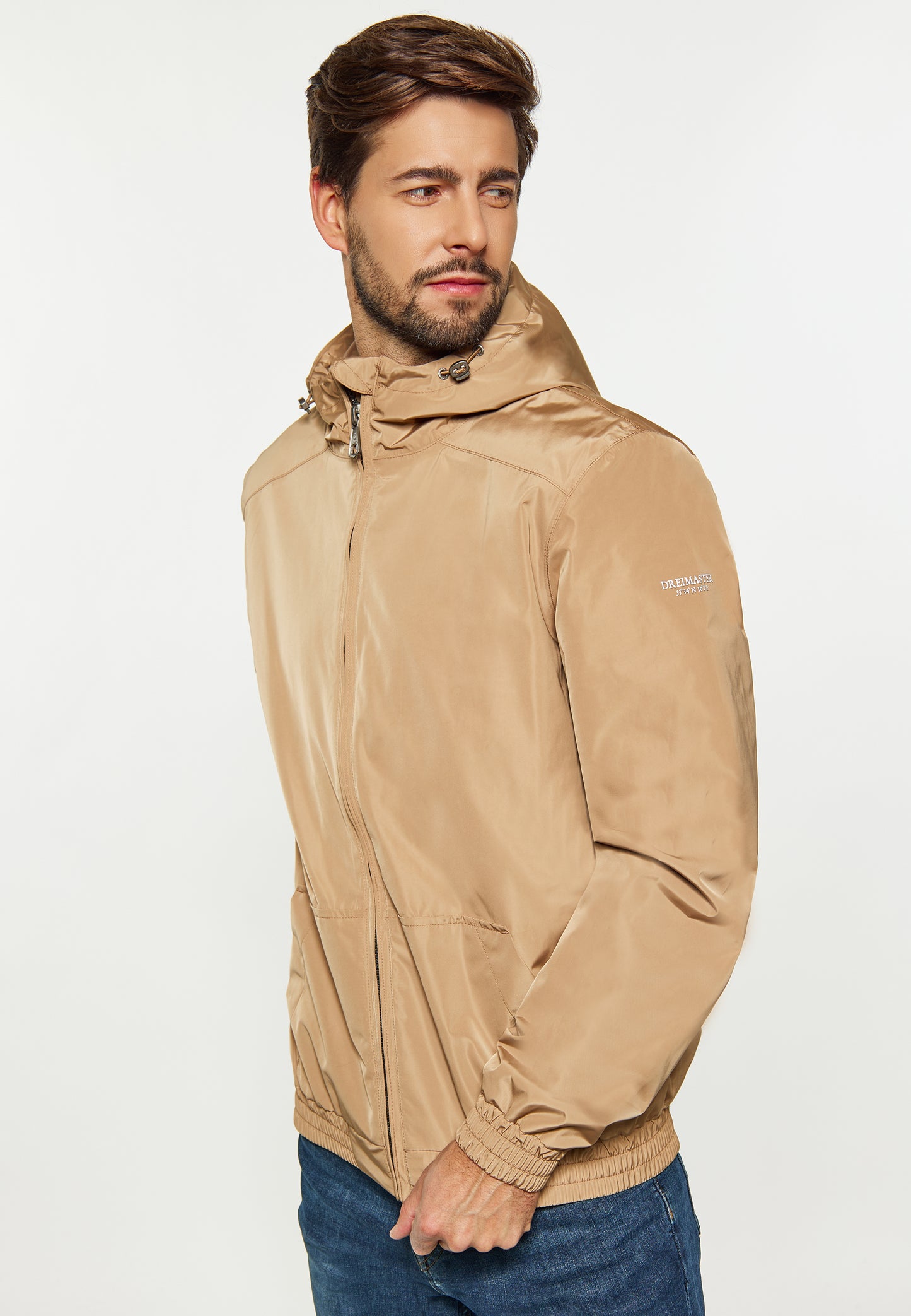 DreiMaster Maritim men's rain jacket made from recycled materials