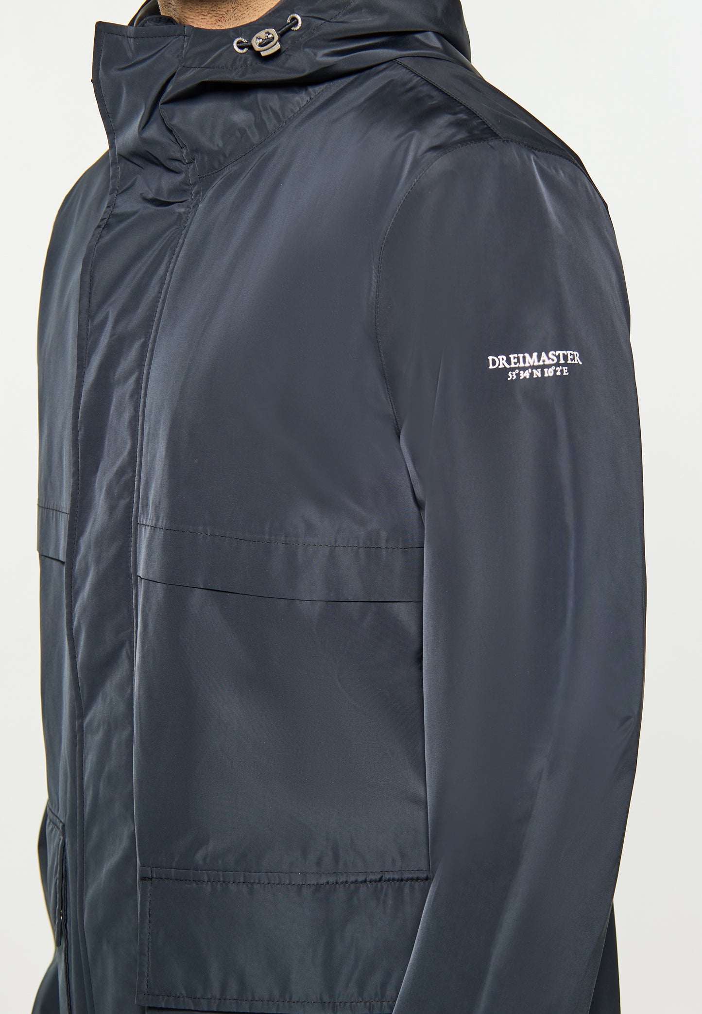 DreiMaster Maritim men's rain parka made from recycled materials
