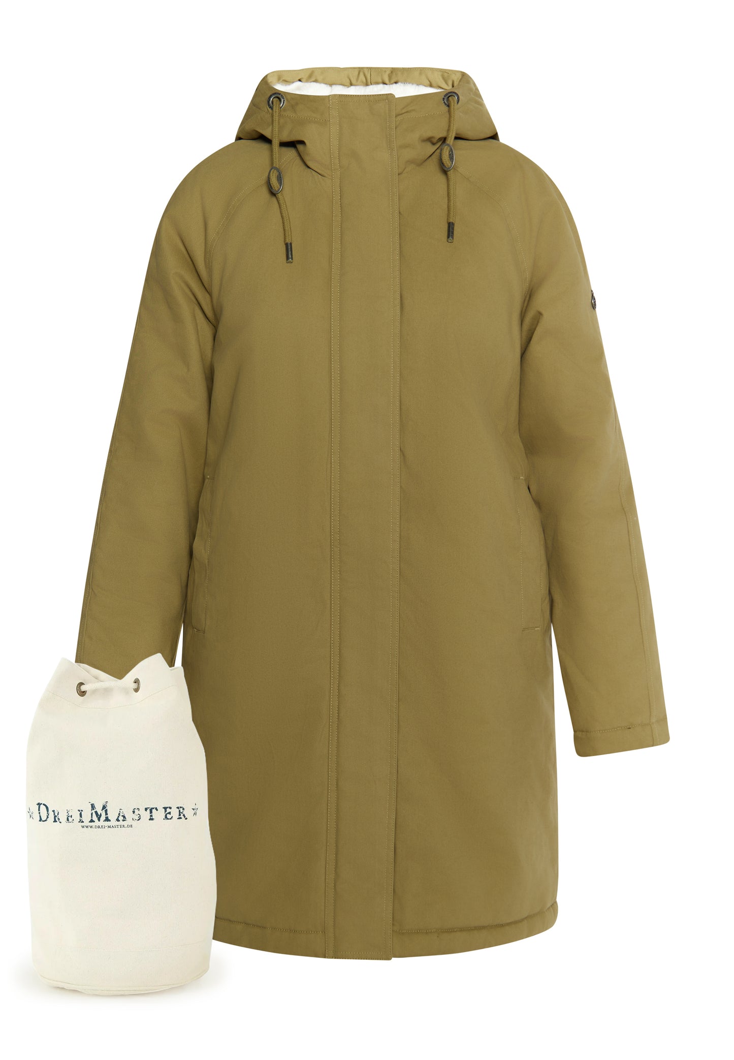 DreiMaster Vintage women's winter parka + shopping bag set