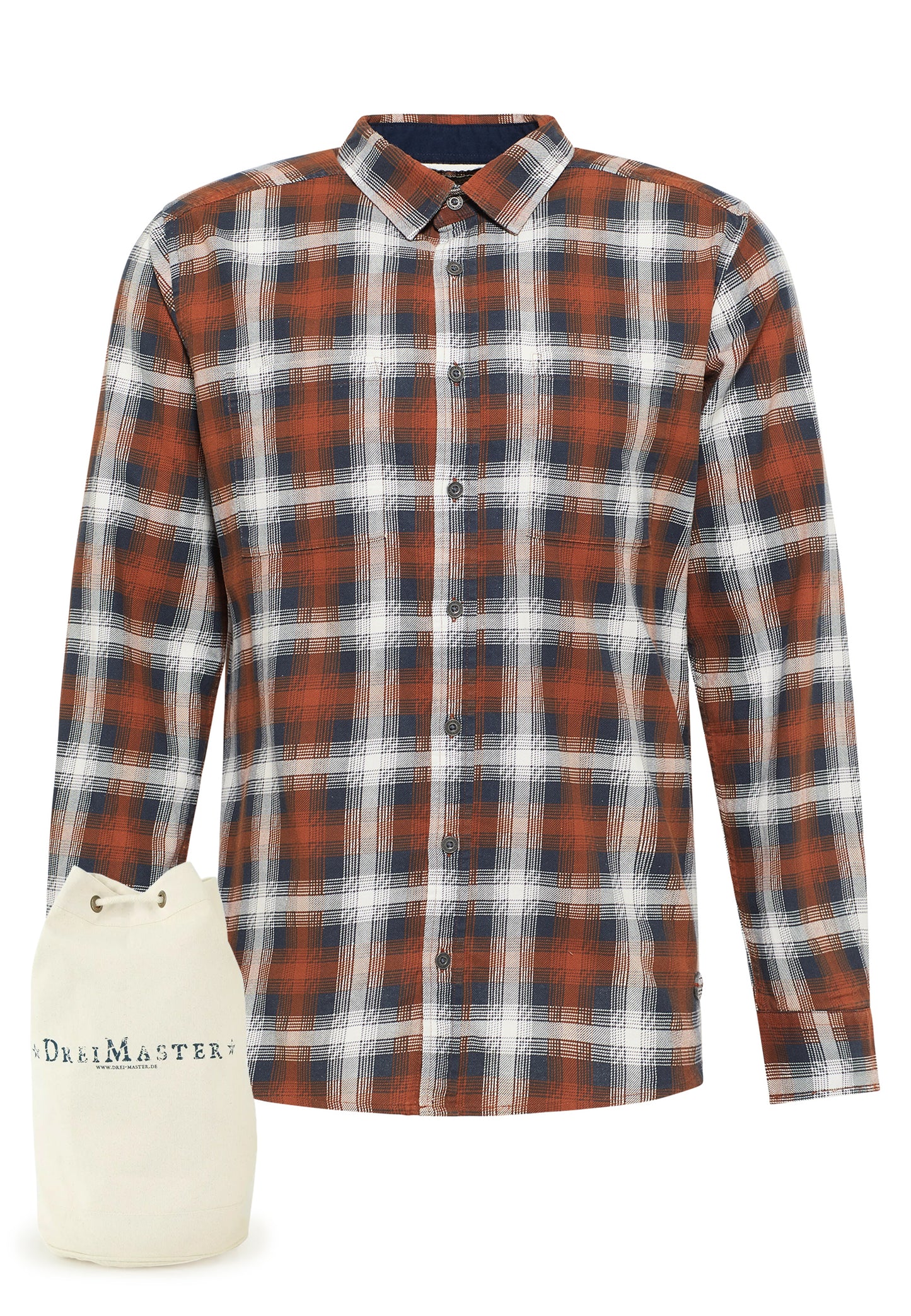 DreiMaster Vintage men's shirt + shopping bag set