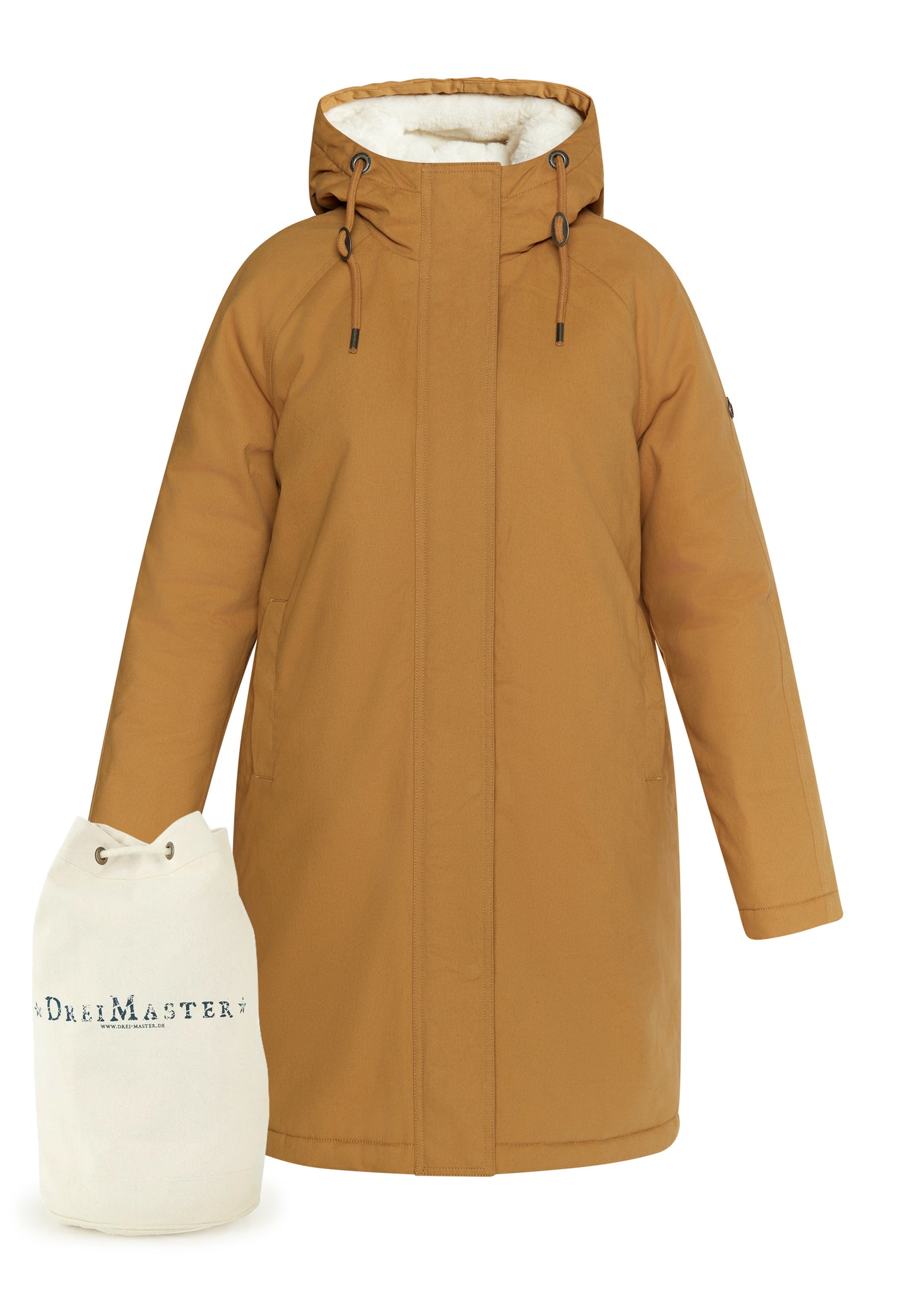DreiMaster Vintage women's winter parka + shopping bag set