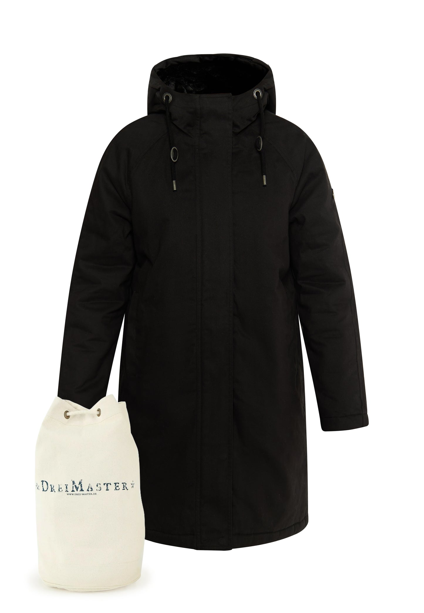DreiMaster Vintage women's winter parka + shopping bag set