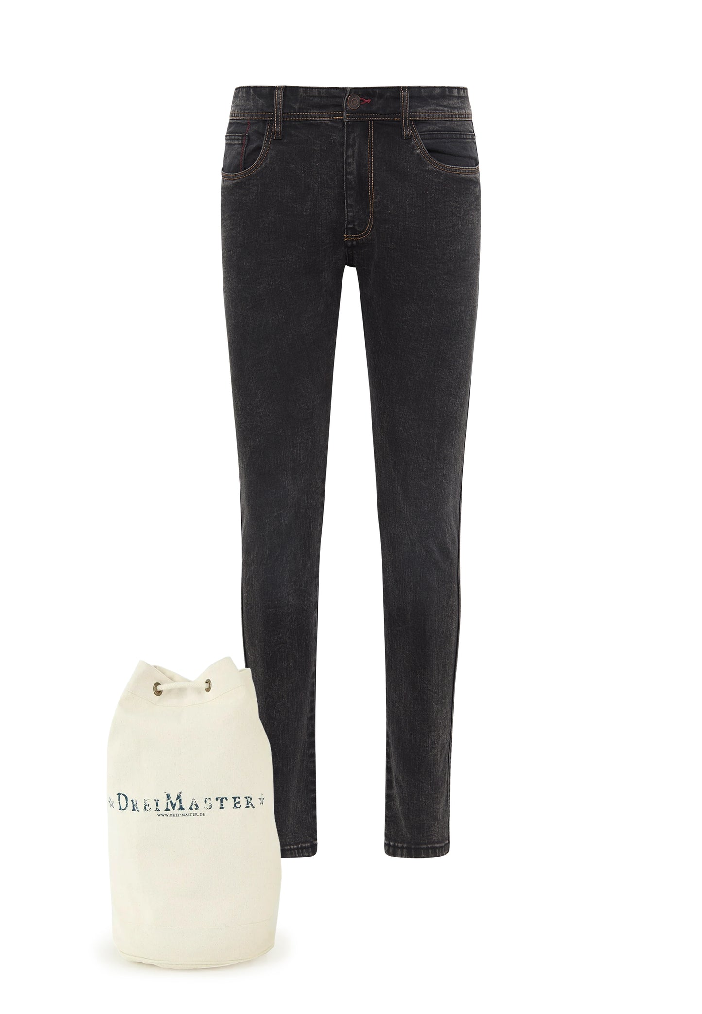 DreiMaster Vintage men's jeans + shopping bag set
