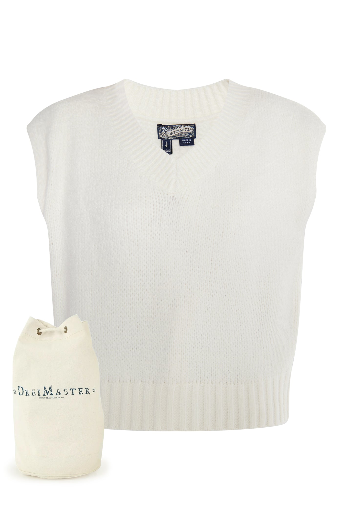 DreiMaster Vintage women's sweater + shopping bag set
