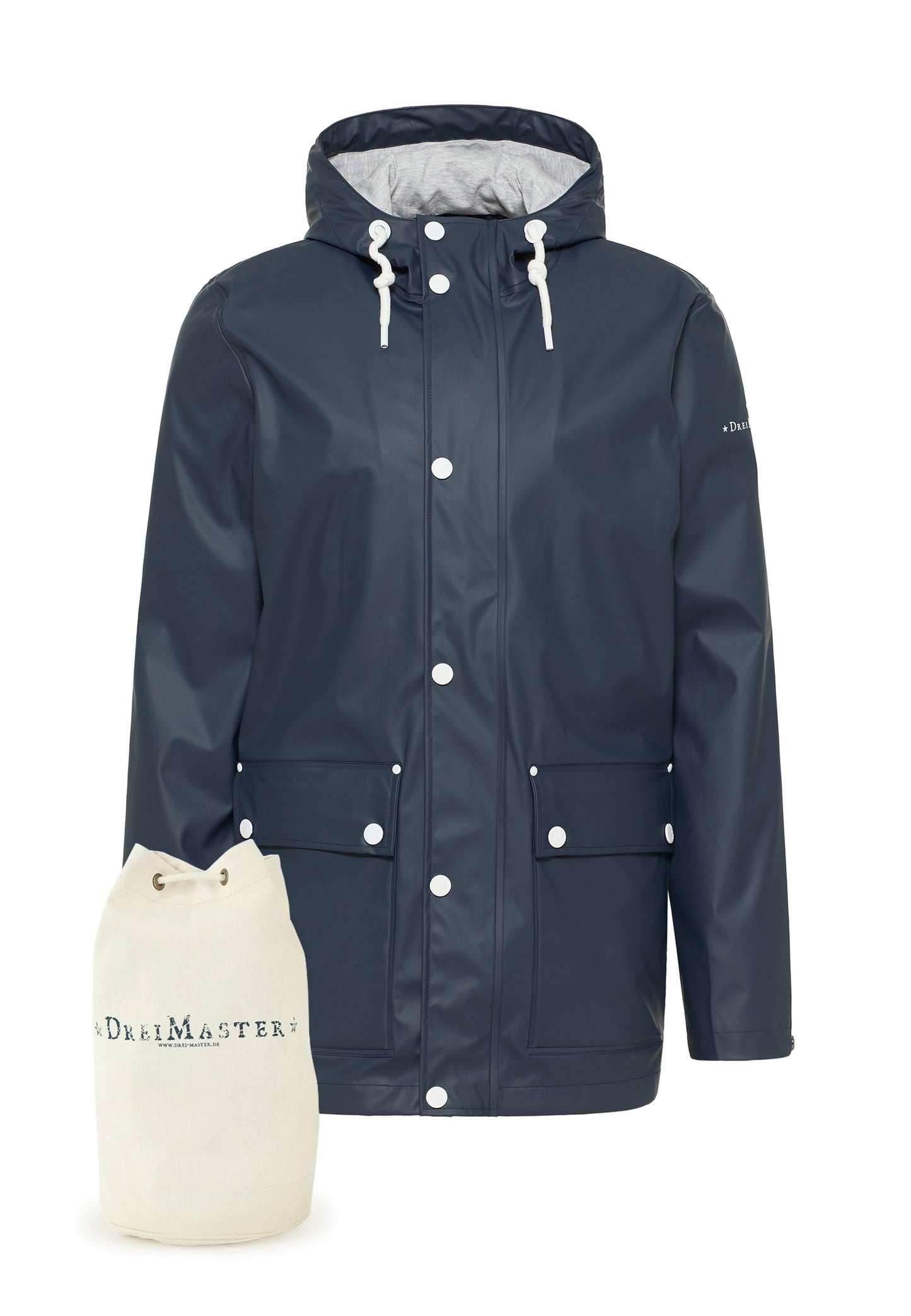DreiMaster Maritim men's anorak + shopping bag set
