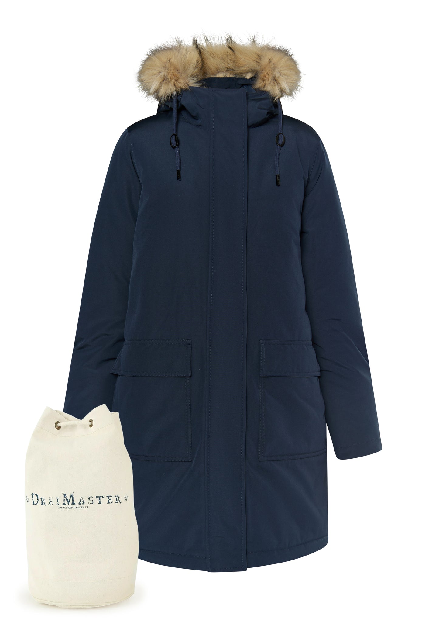 DreiMaster Klassik women's parka + shopping bag set