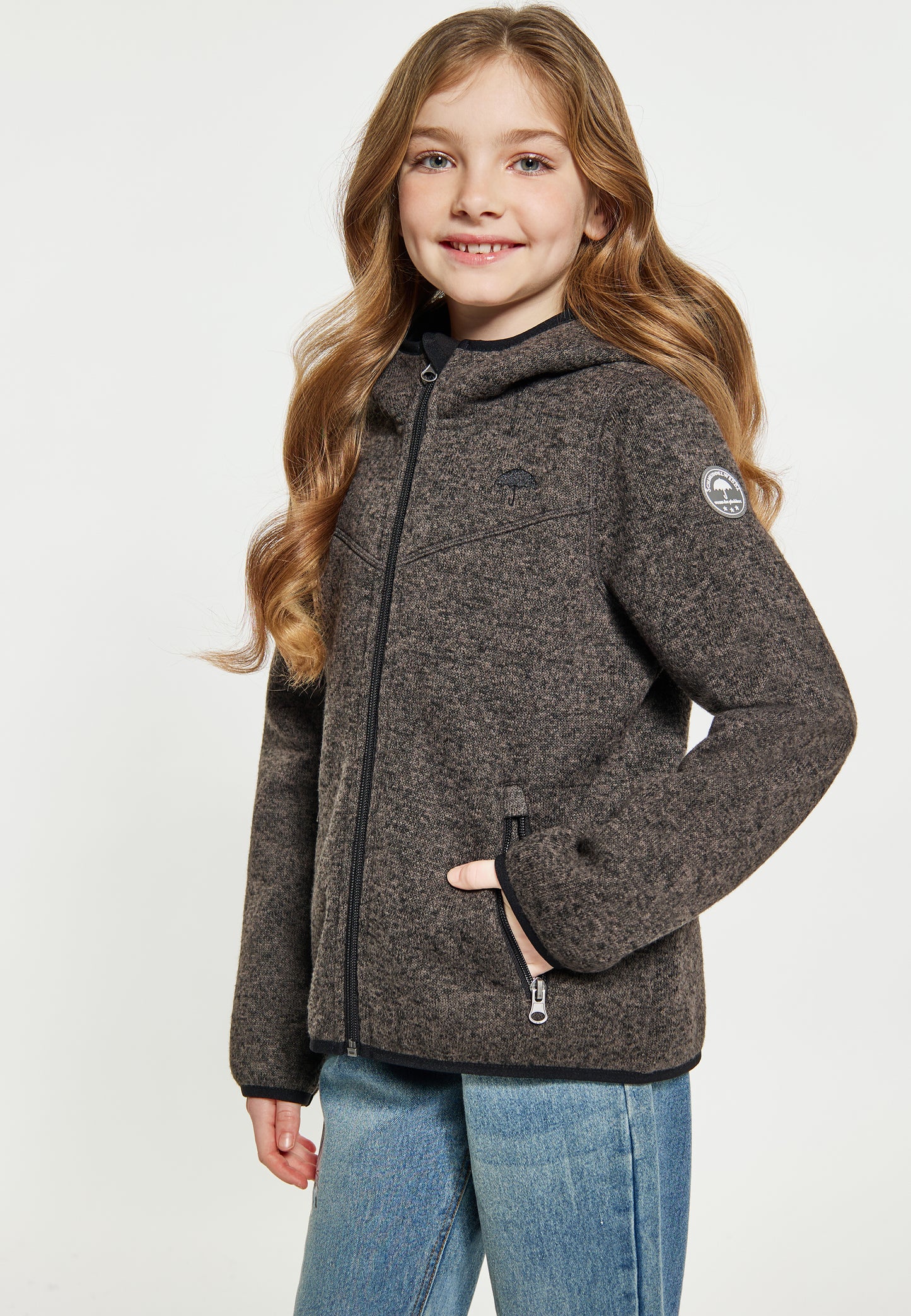 Schmuddelwedda girl's knitted fleece blouson