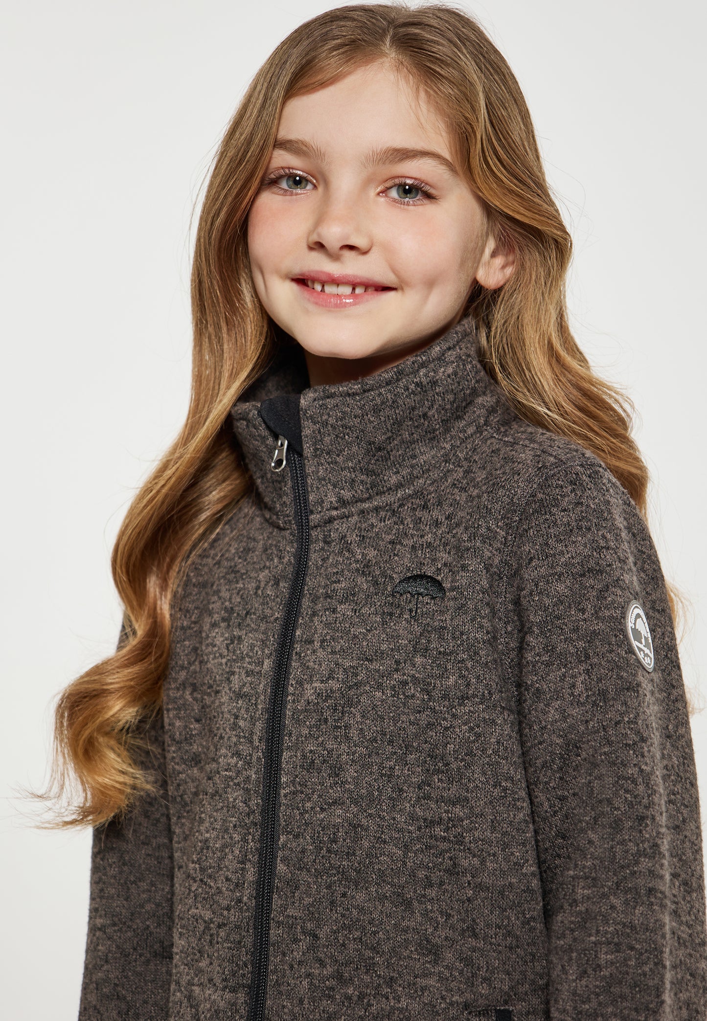 Schmuddelwedda girl's knitted fleece jacket