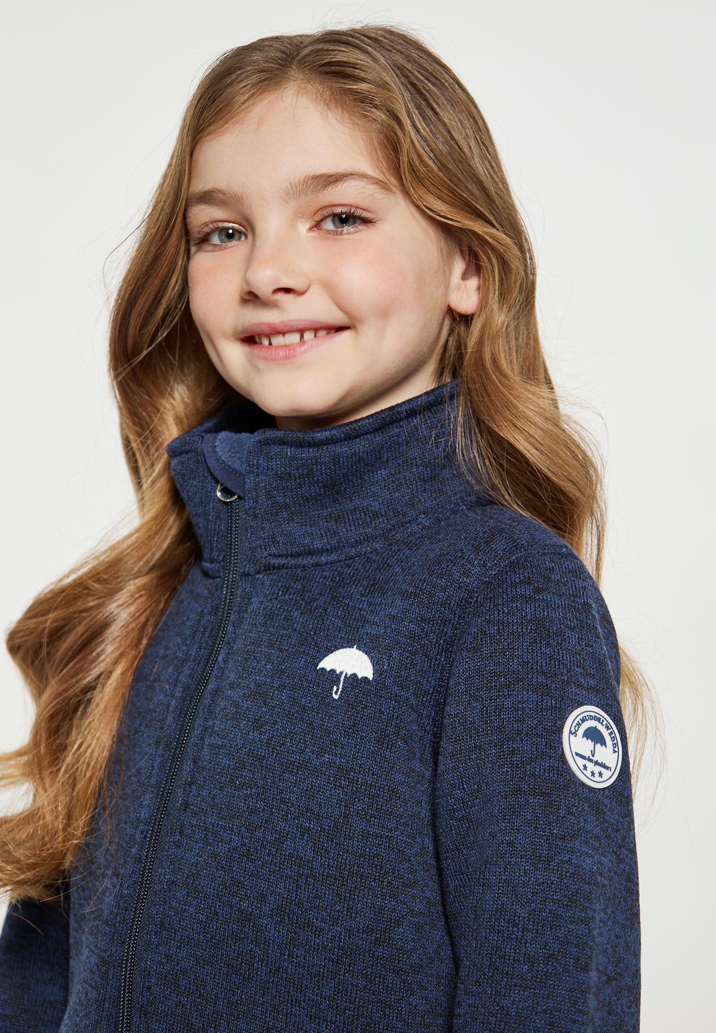 Schmuddelwedda girl's knitted fleece jacket