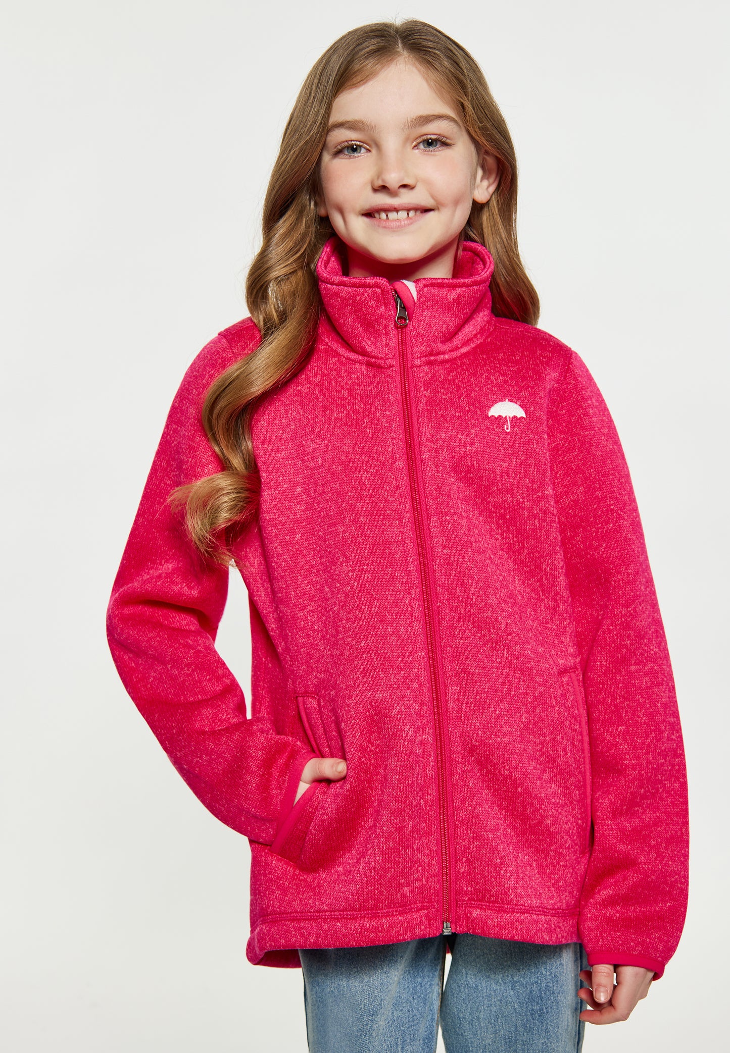 Schmuddelwedda girl's knitted fleece jacket