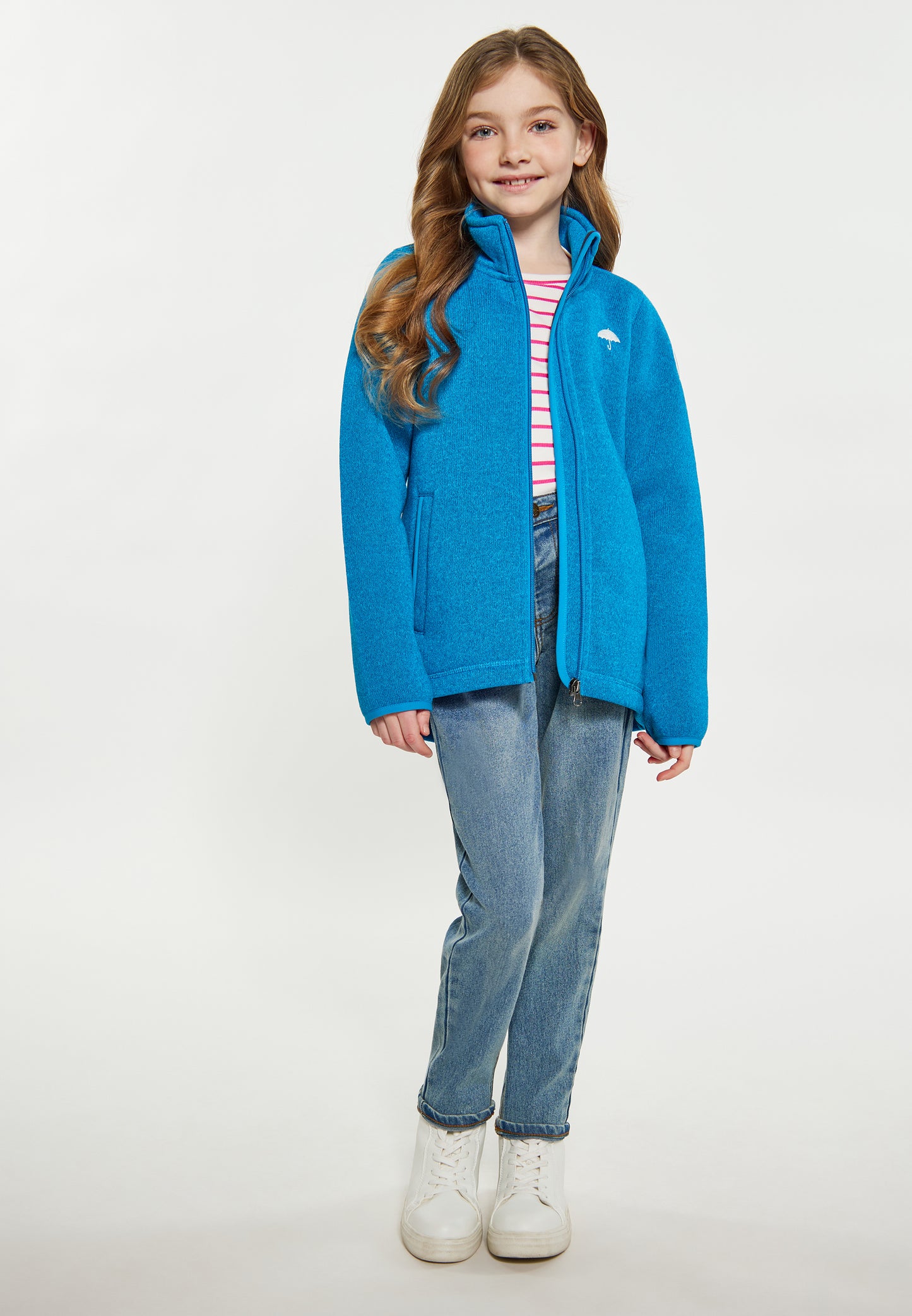 Schmuddelwedda girl's knitted fleece jacket