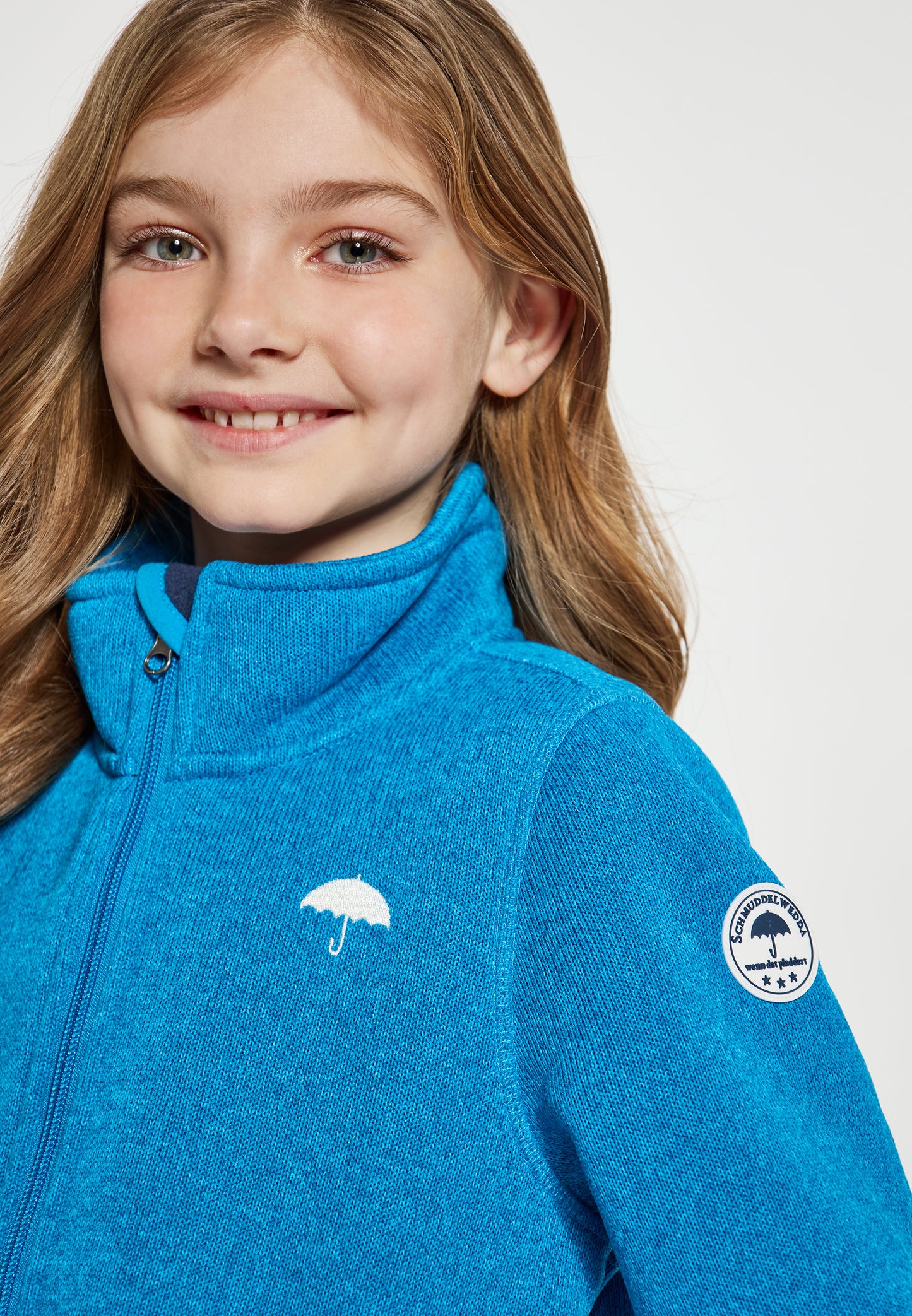 Schmuddelwedda girl's knitted fleece jacket