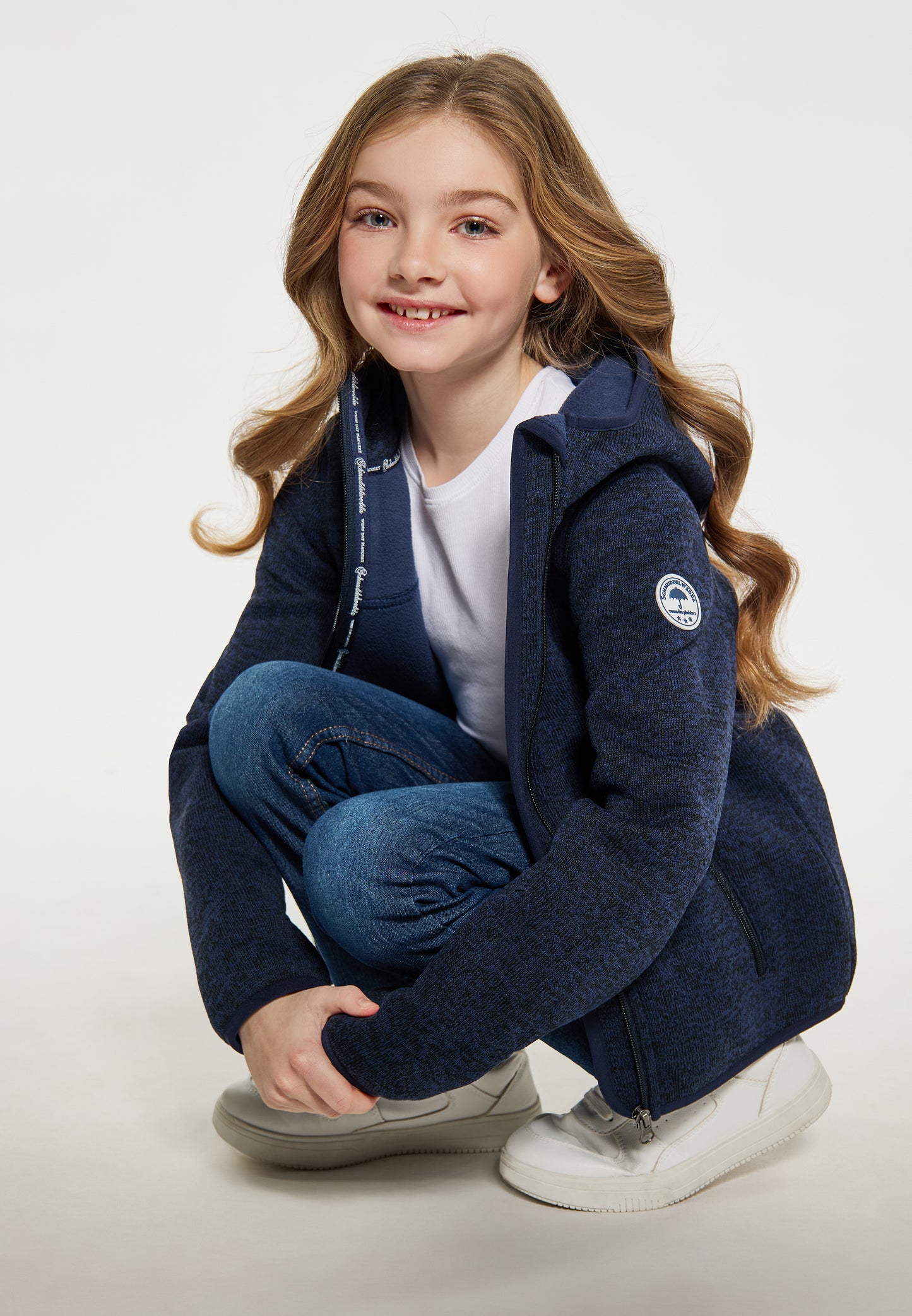 Schmuddelwedda girl's knitted fleece blouson