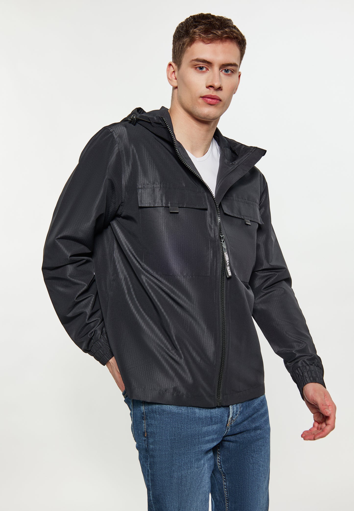 urban rain by Schmuddelwedda men's anorak
